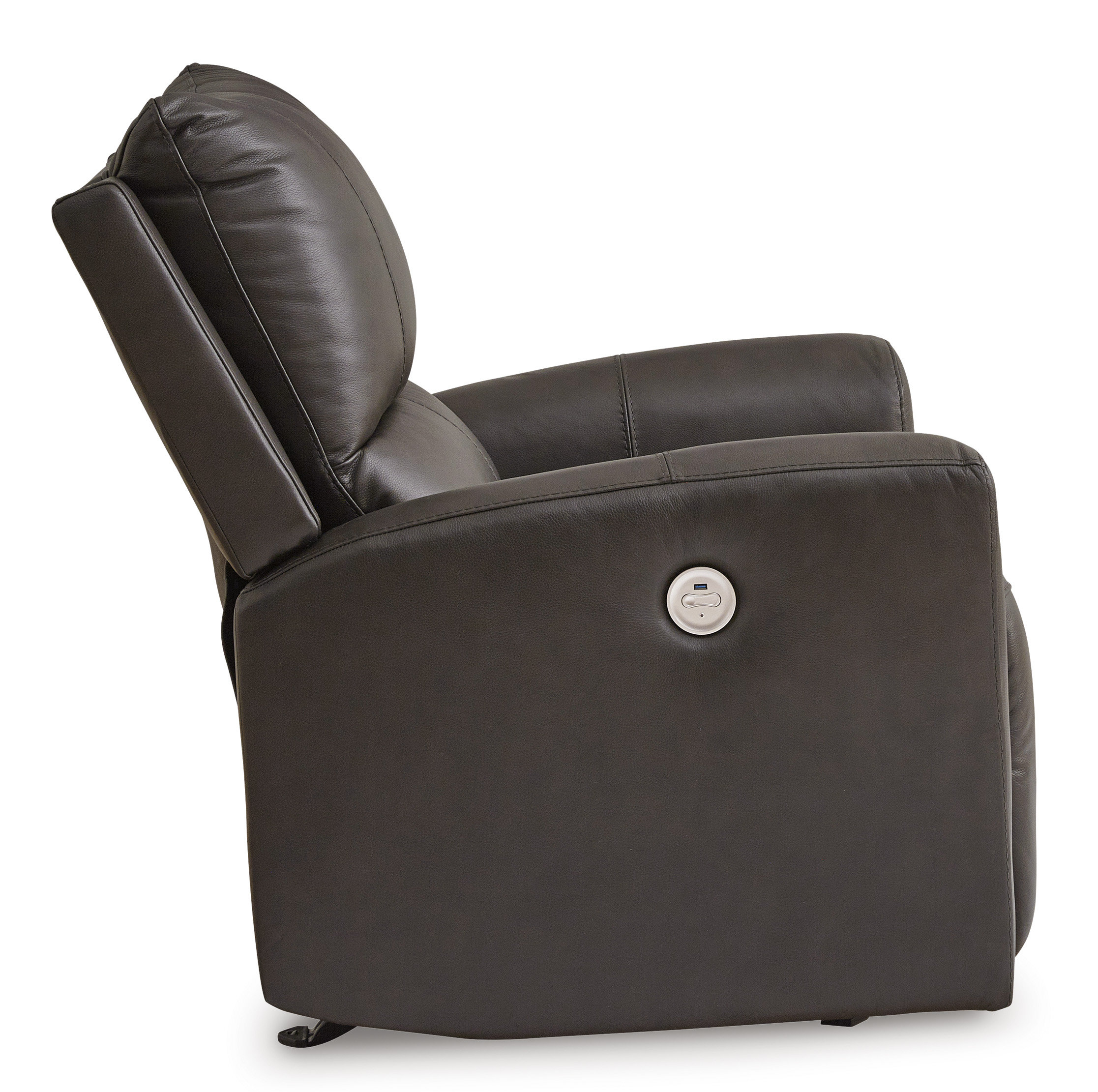 Boxmere Leather/PVC Power Rocker Recliner