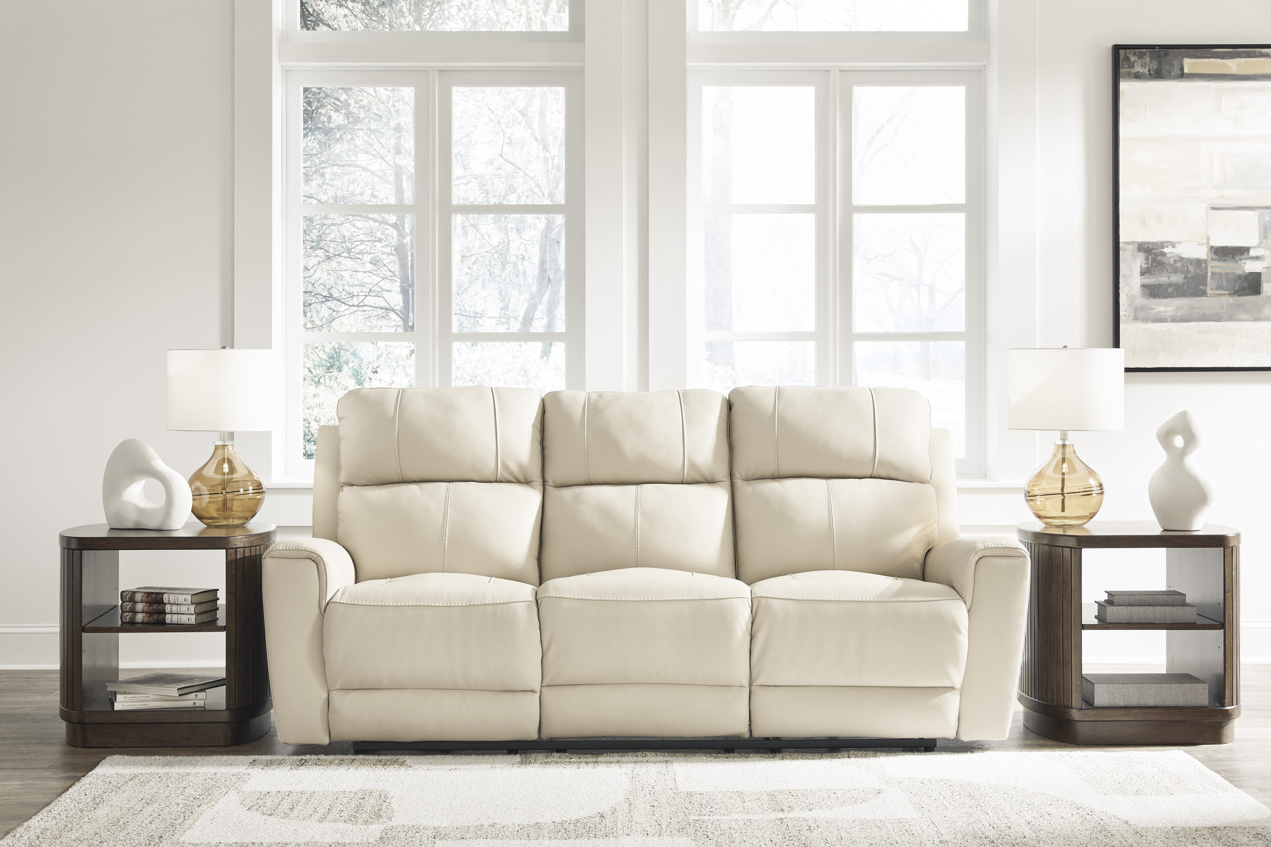 Dahlmoore Leather/PVC Power Reclining Living Room Set