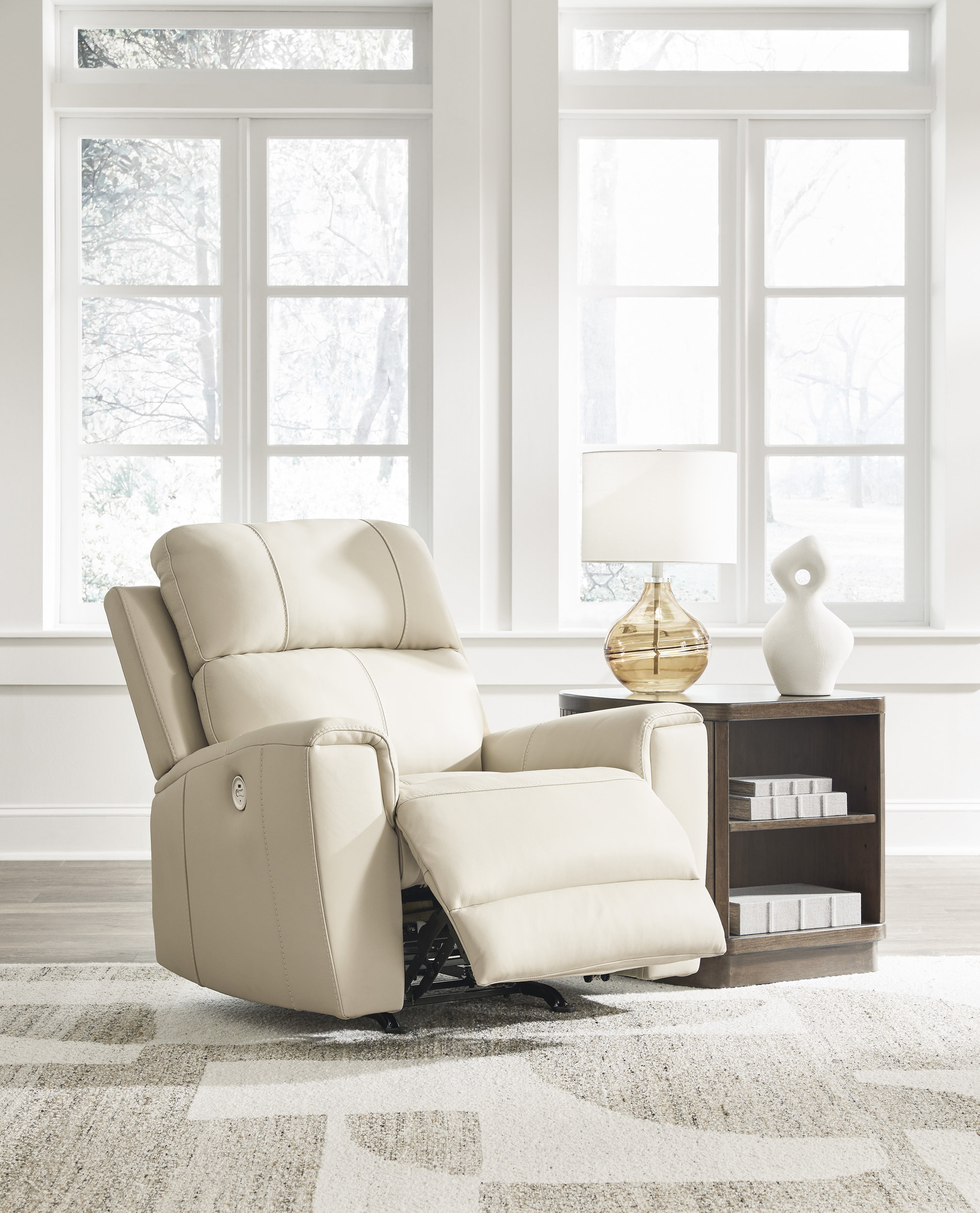 Dahlmoore Leather/PVC Power Reclining Living Room Set