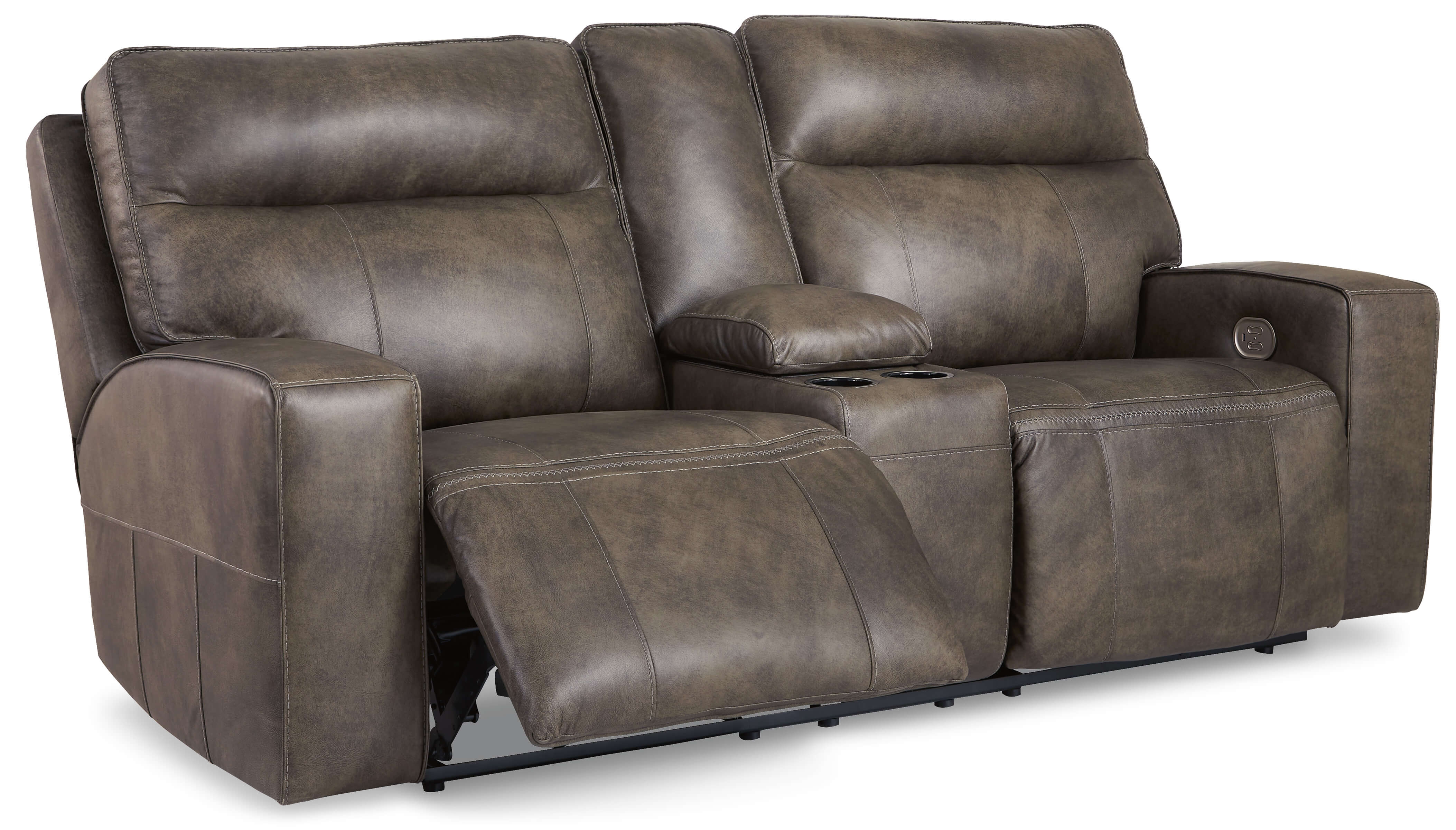 Game Plan Leather Power Reclining Loveseat