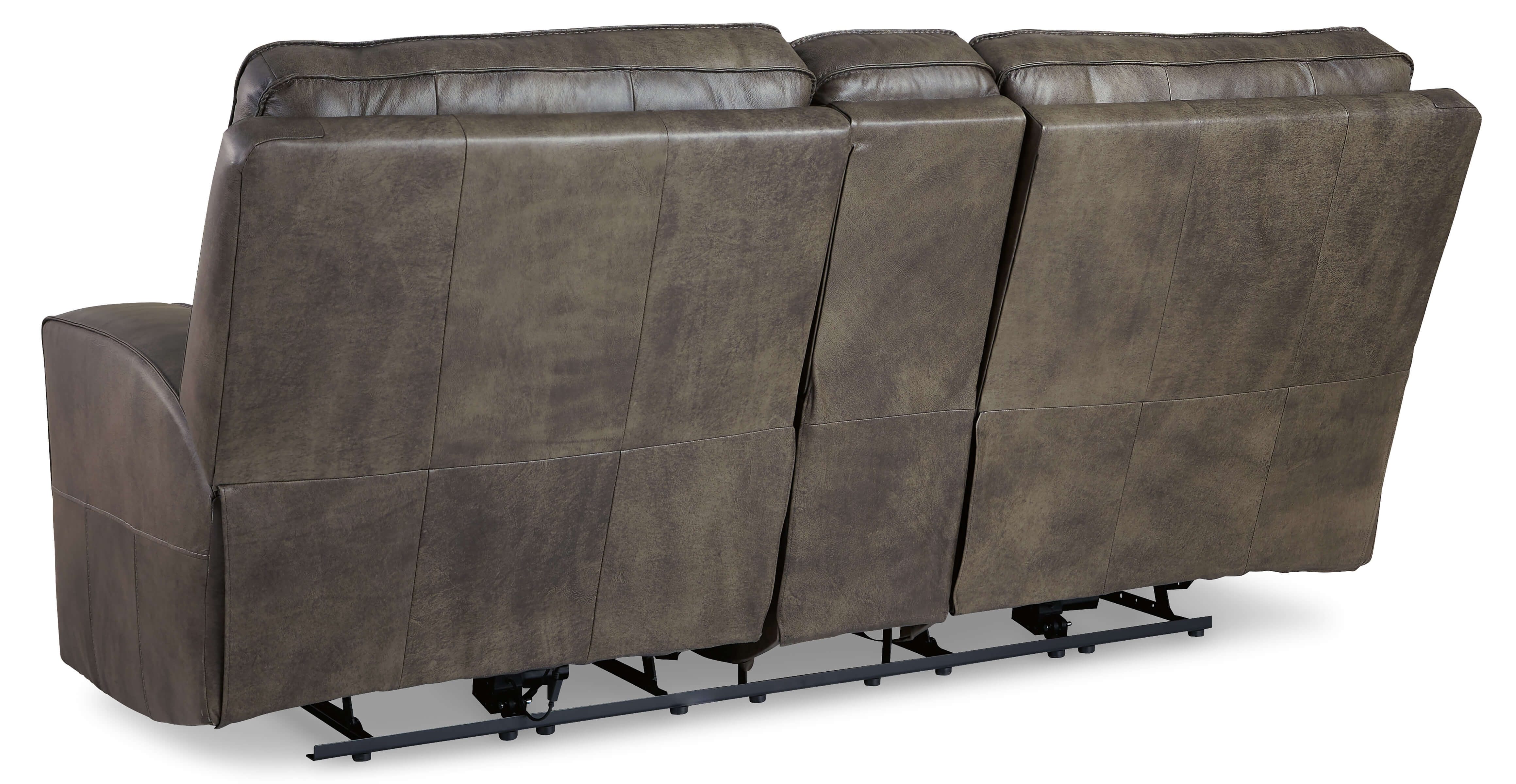 Game Plan Leather Power Reclining Loveseat