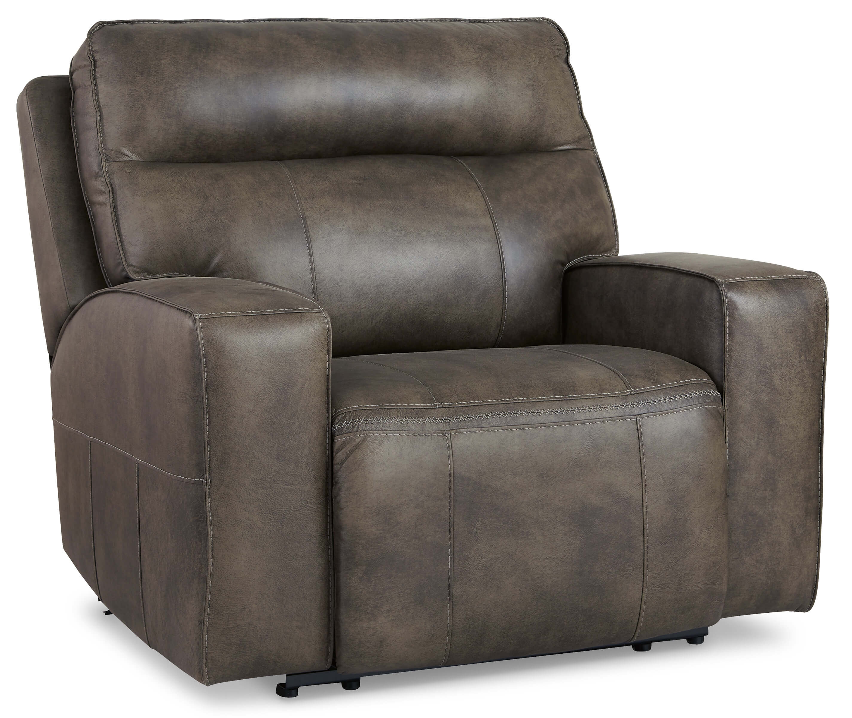 Game Plan Leather Oversized Power Reclining Chair