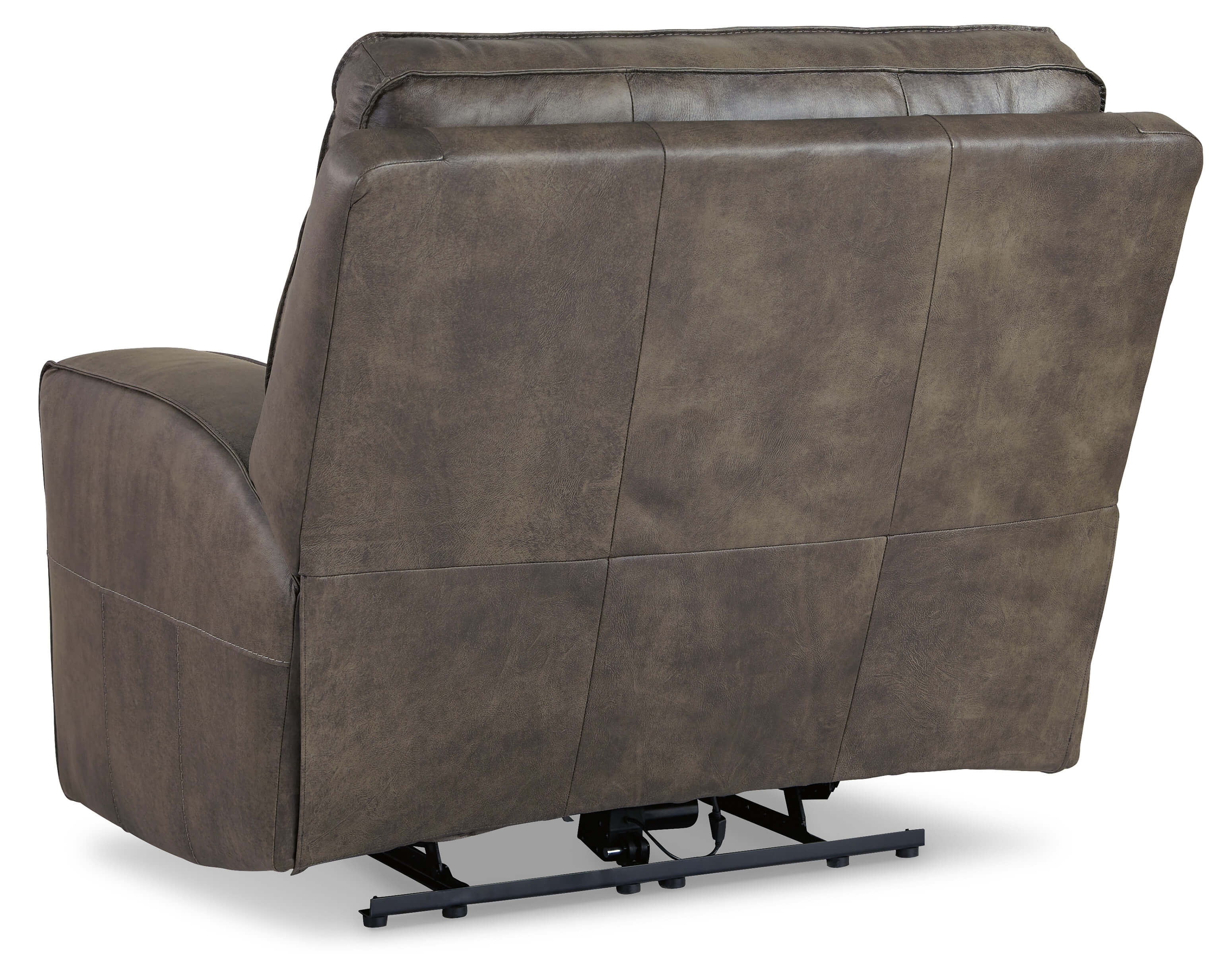 Game Plan Leather Oversized Power Reclining Chair
