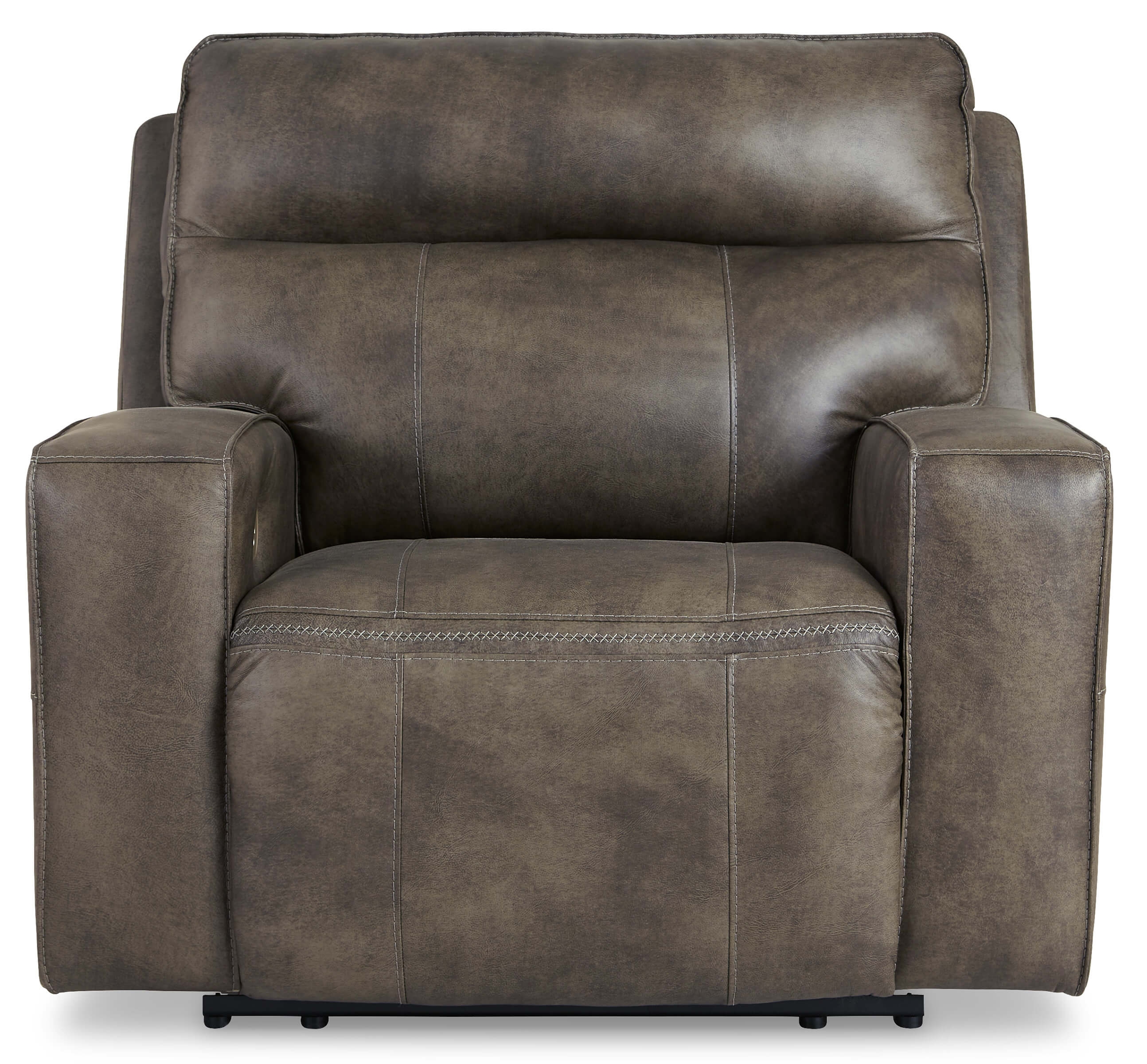 Game Plan Leather Oversized Power Reclining Chair