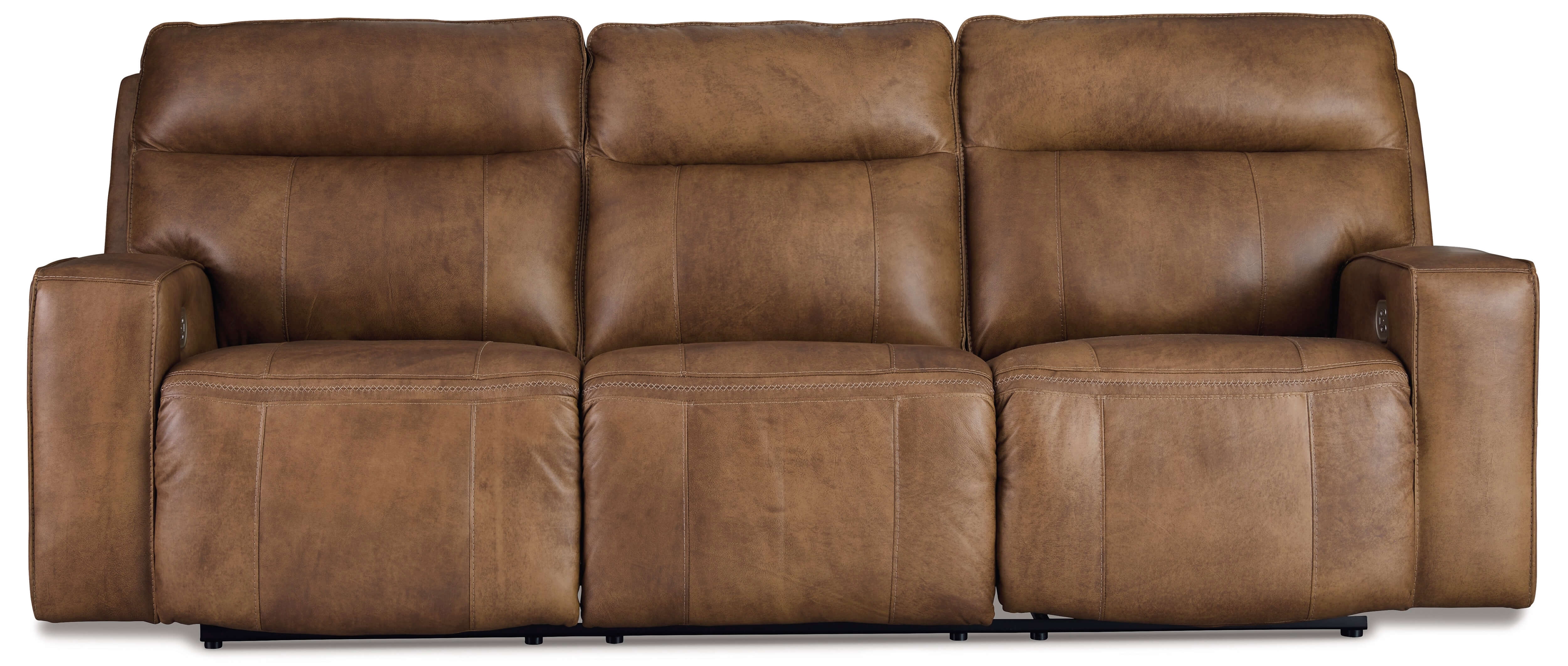 Ashley Game Plan Leather Sofa