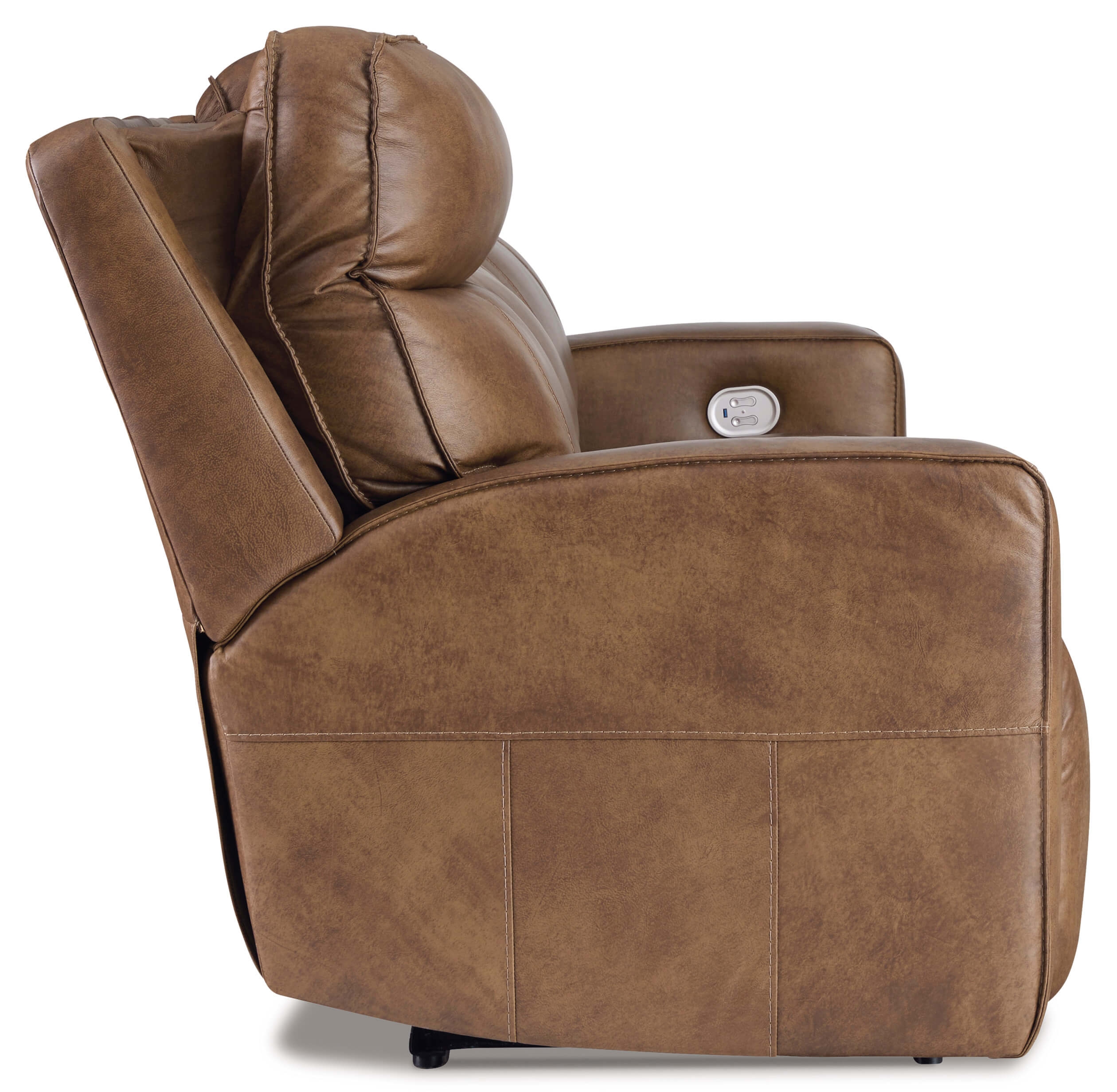 Ashley Game Plan Power Reclining Sofa Side