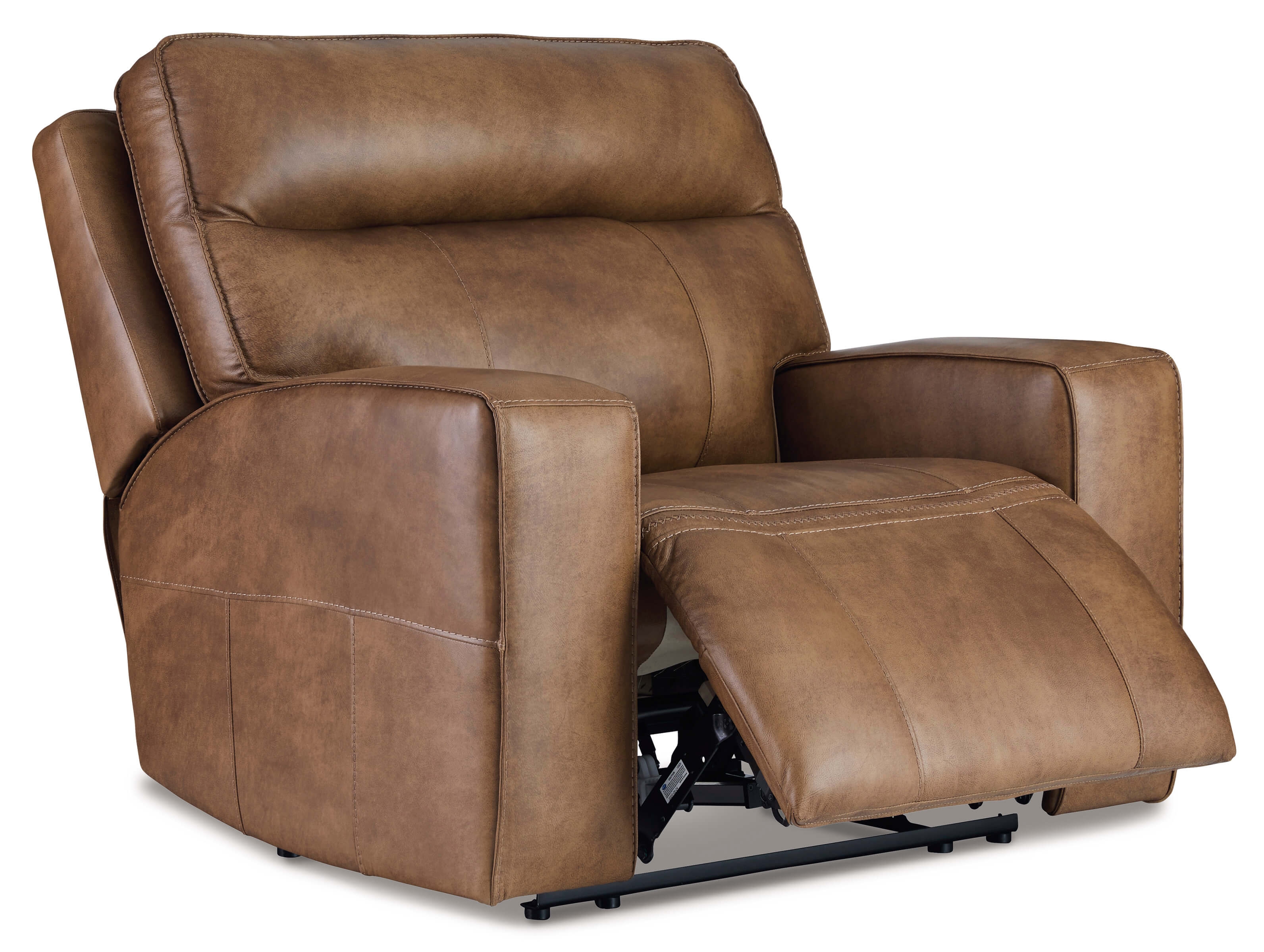 Game Plan Leather Oversized Power Reclining Chair