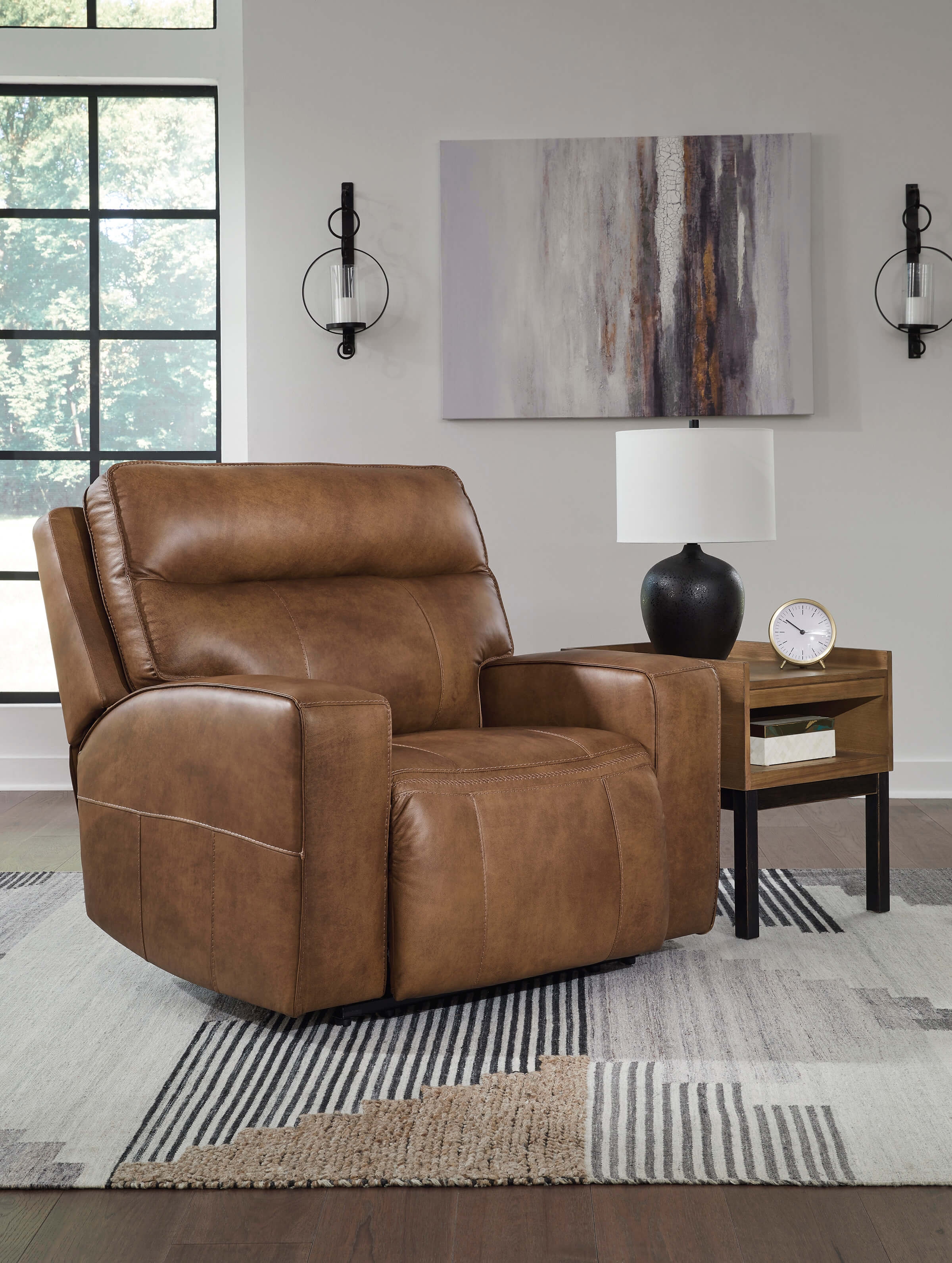 Game Plan Leather Power Reclining Living Room Set