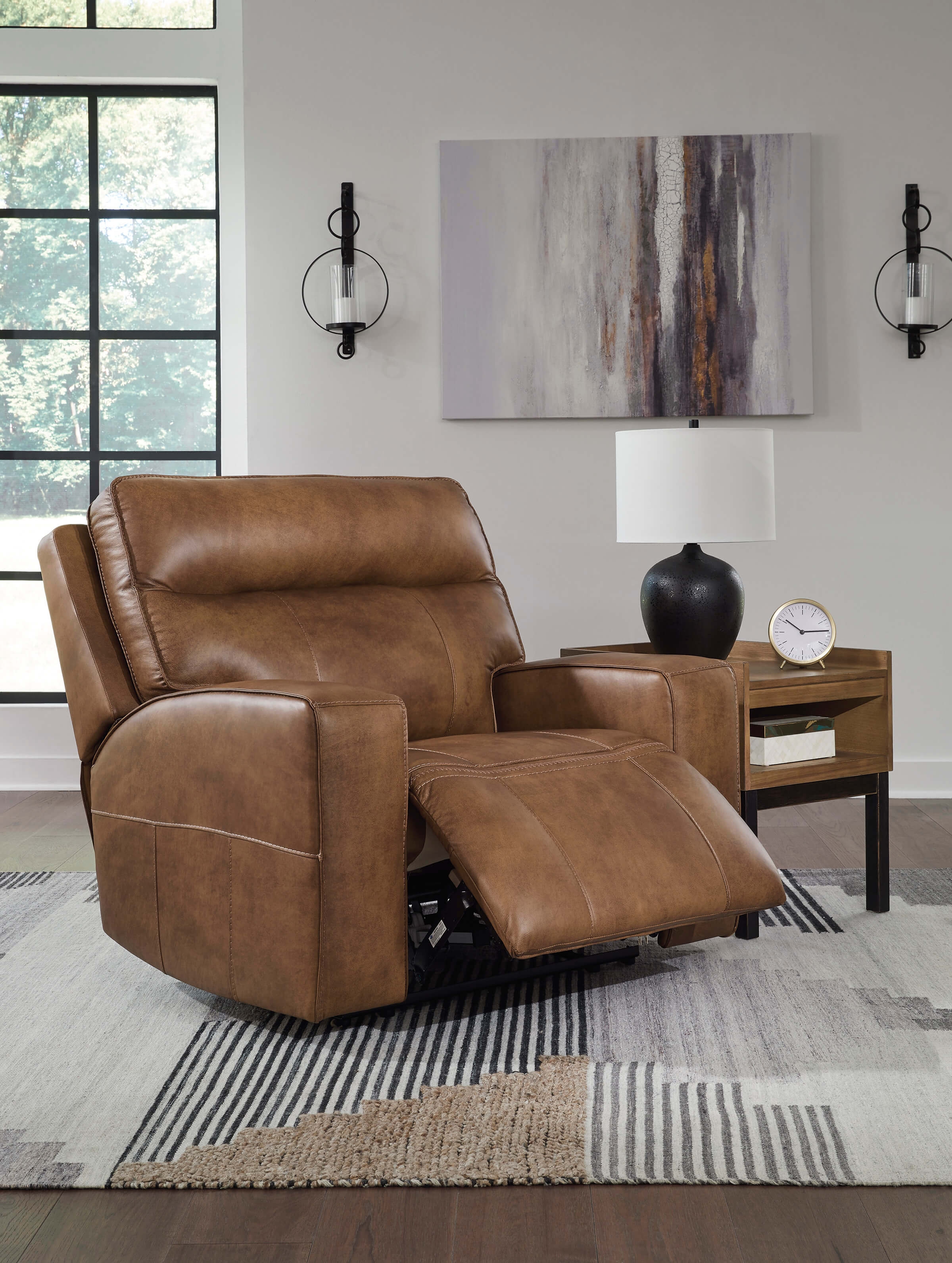 Game Plan Leather Power Reclining Living Room Set