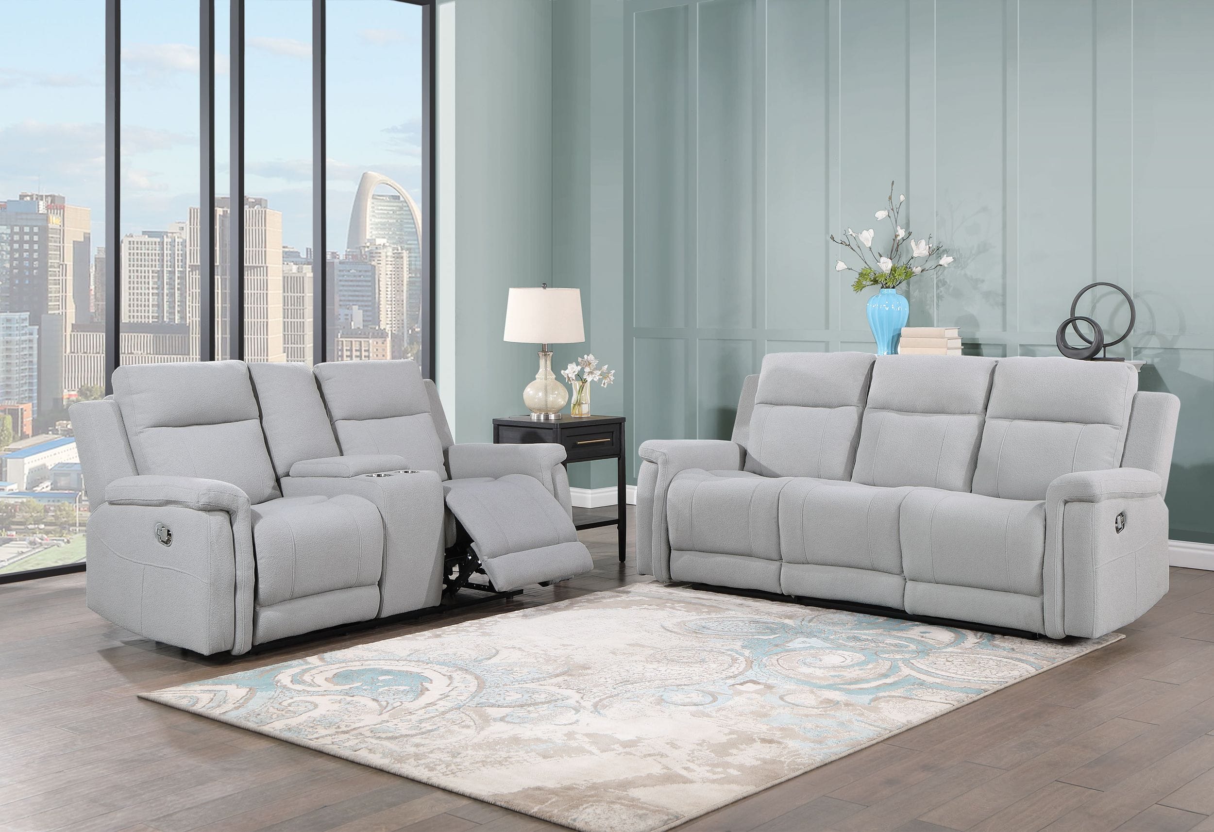 U1797 Fabric Reclining Sofa
