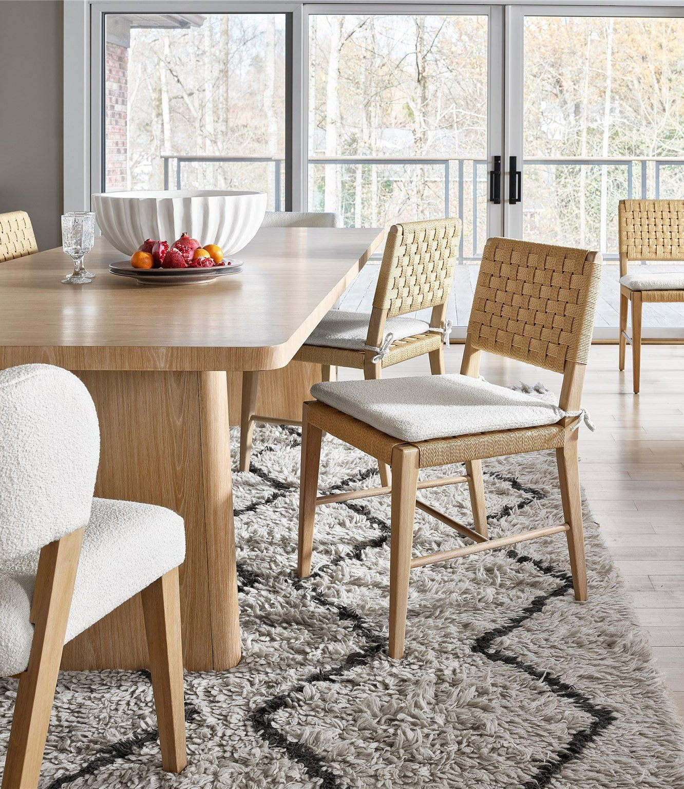 Nomad Fabric/Wood Side Chair