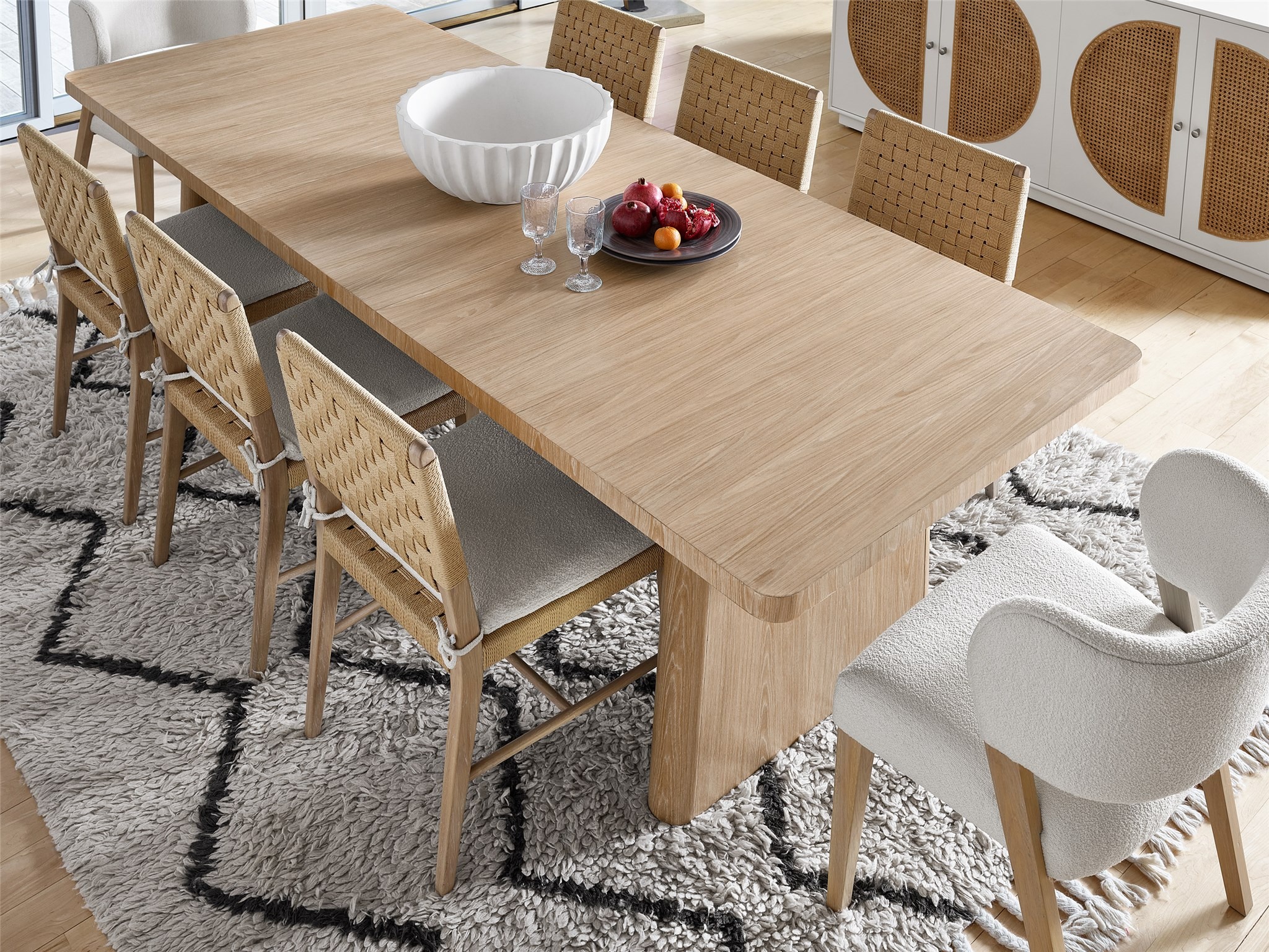 Nomad Wood Rectangular Dining Table