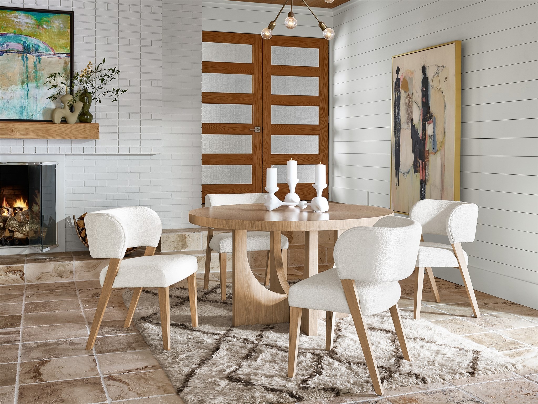 Callon Wood Round Dining Table