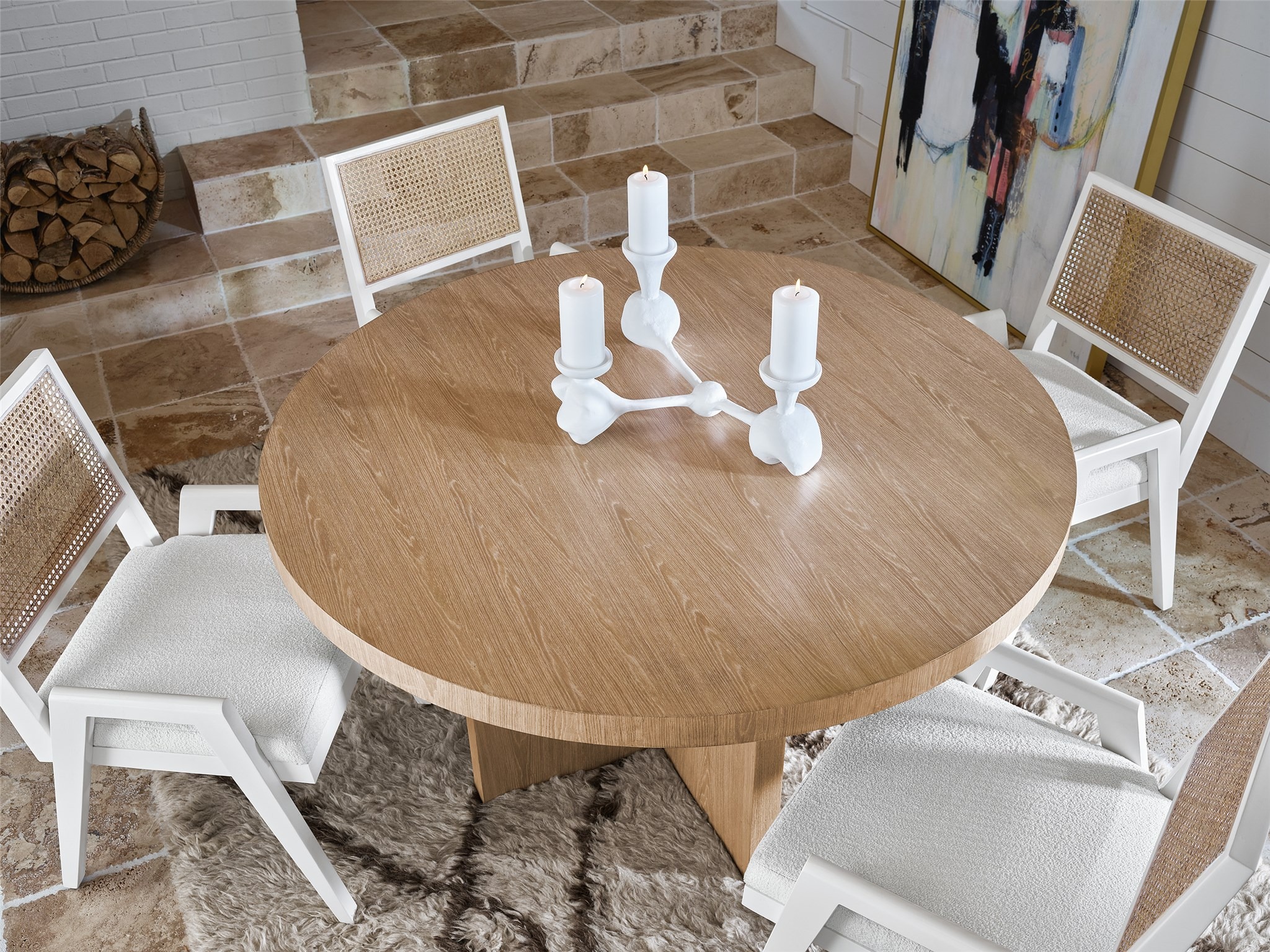 Callon Wood Round Dining Table