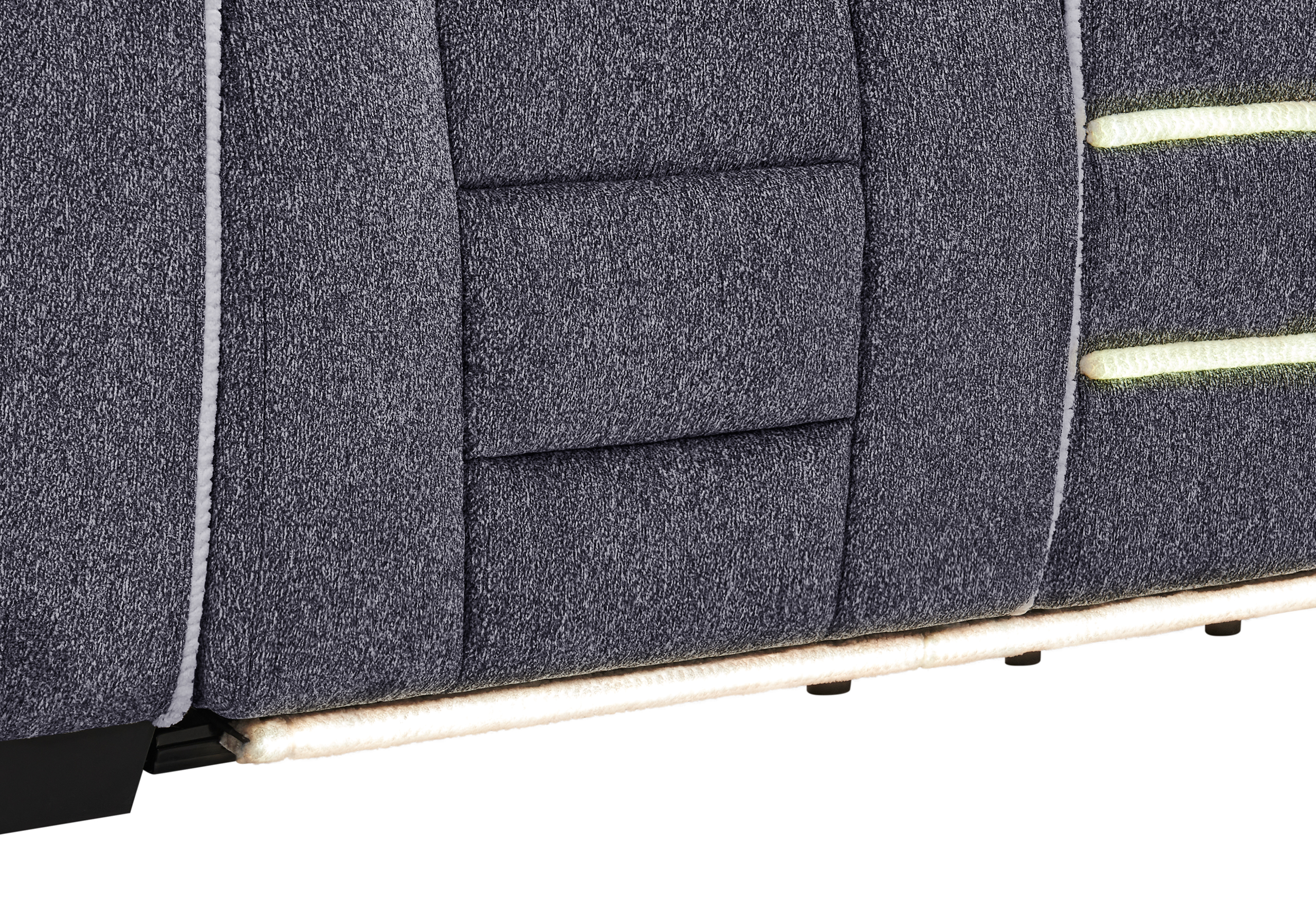 U1895 Fabric Reclining Living Room Set with LED Light