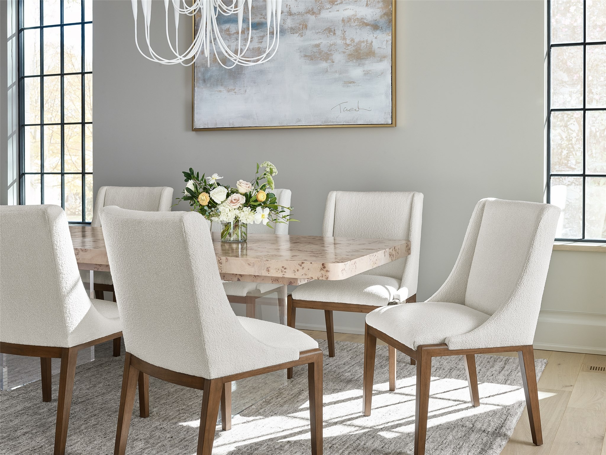 Tranquility Fabric/Wood Dining Chair