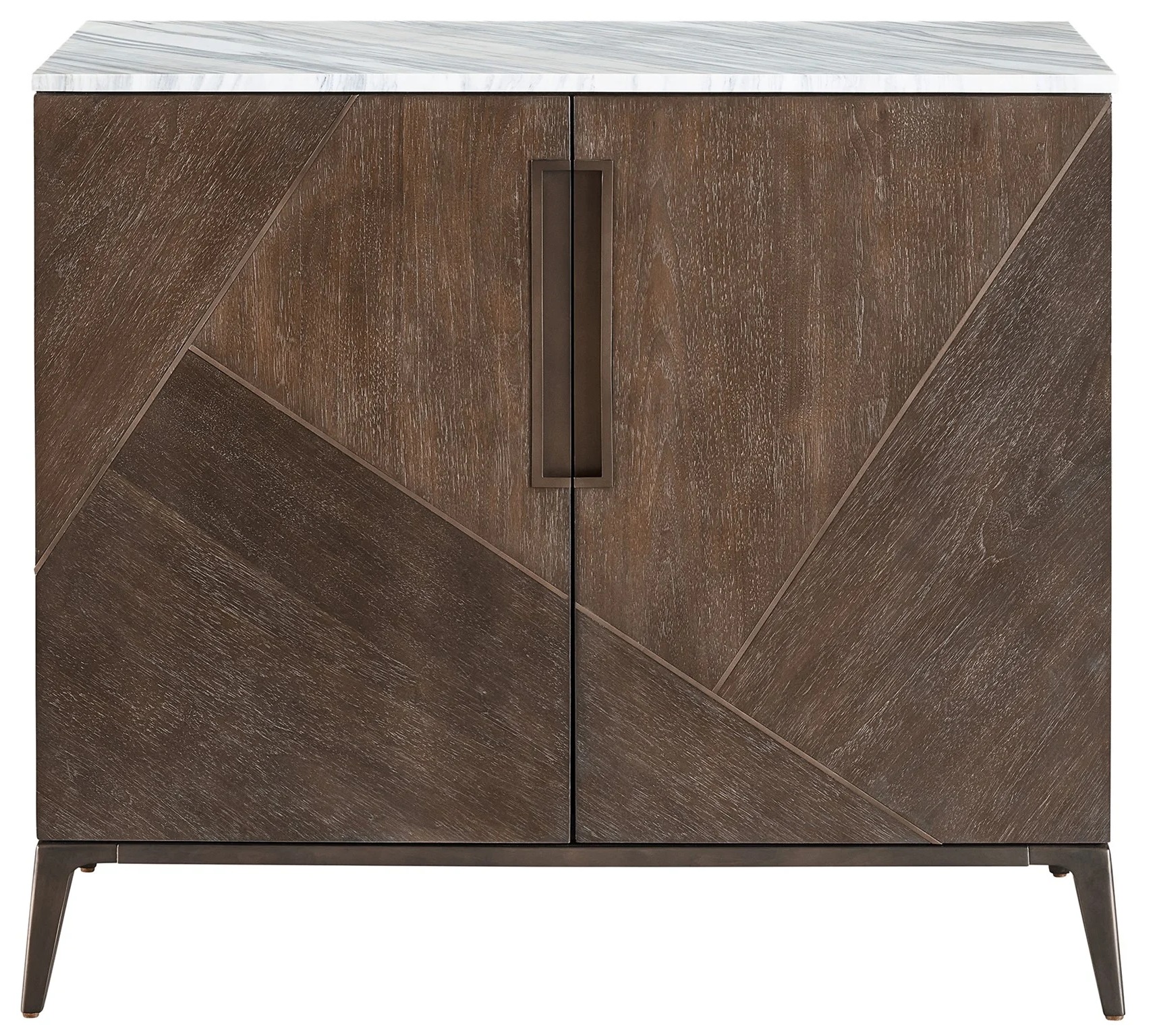 Montecito Marble/Wood Accent Chest w/2 Doors