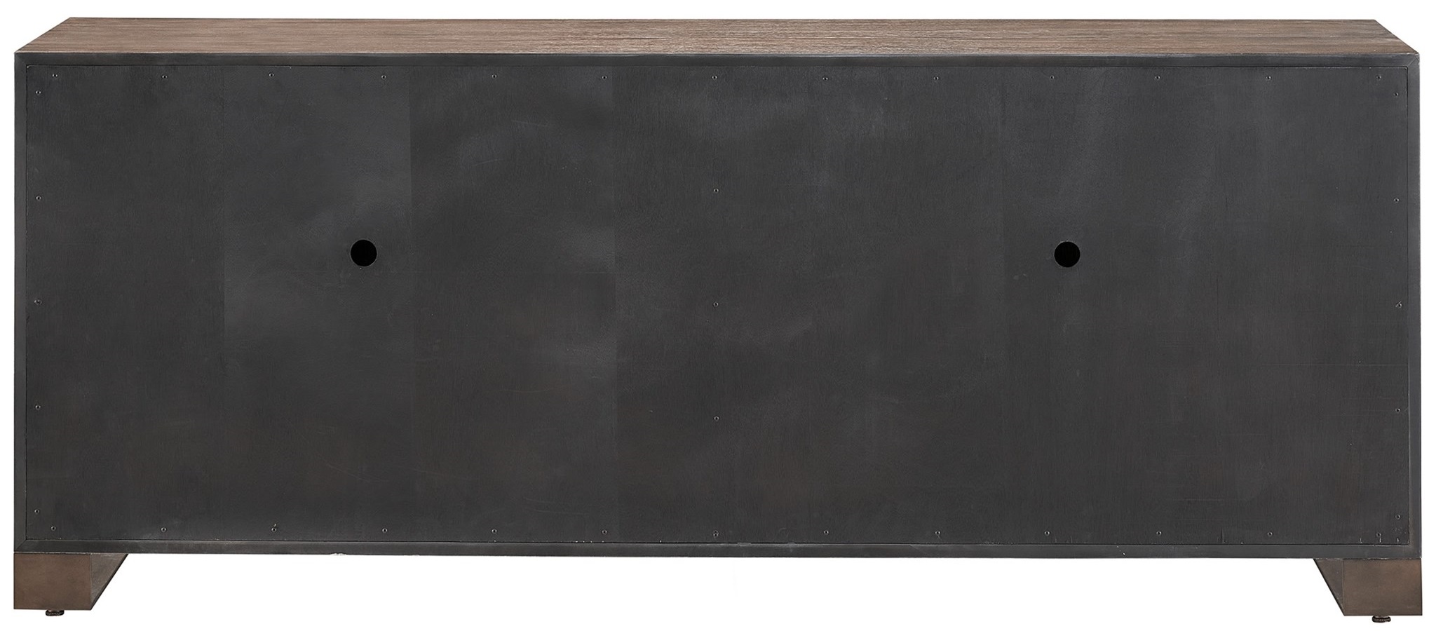 Riviera Wood/Metal Credenza w/4 Doors
