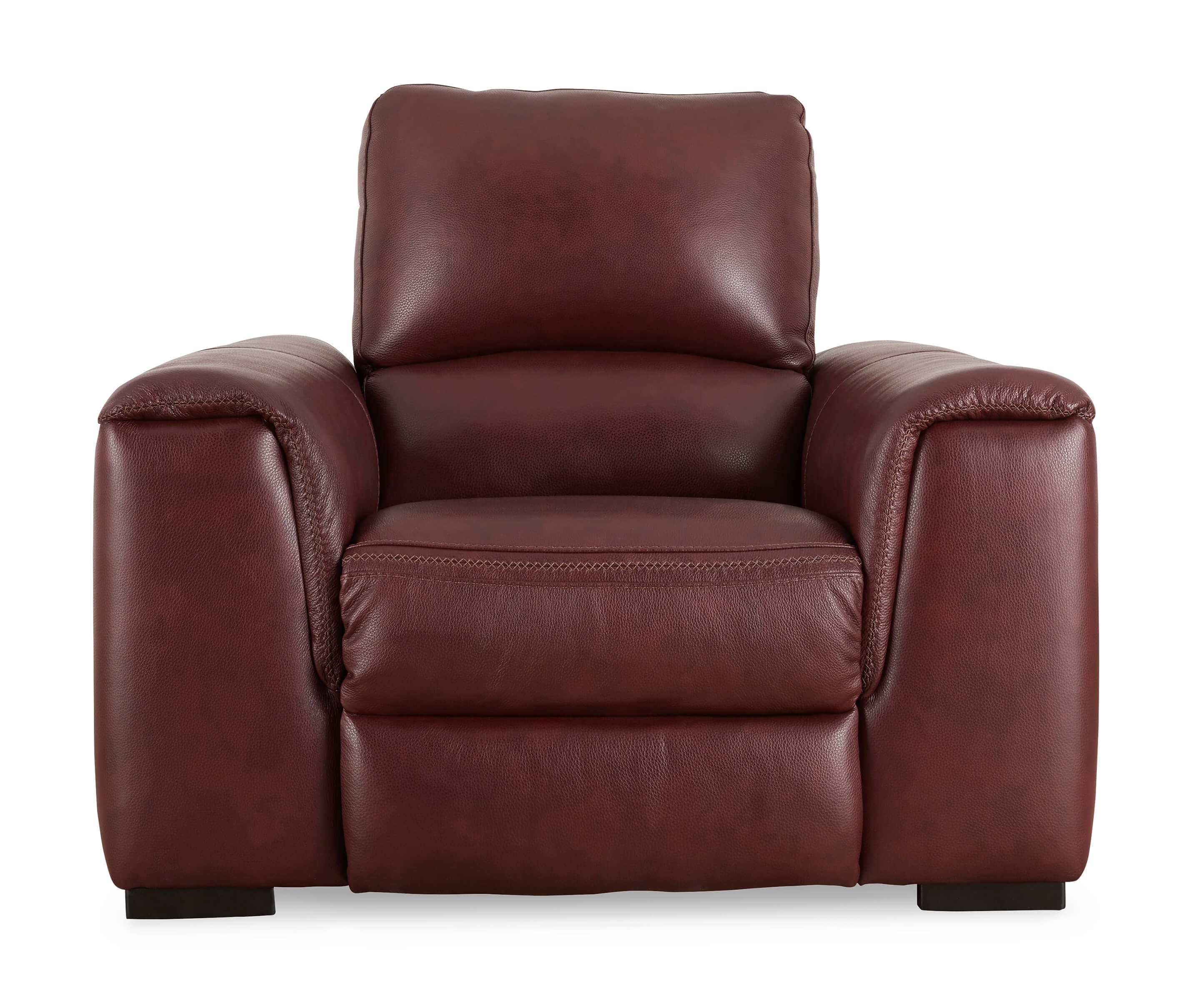 Alessandro Leather Garnet Chair by Ashley