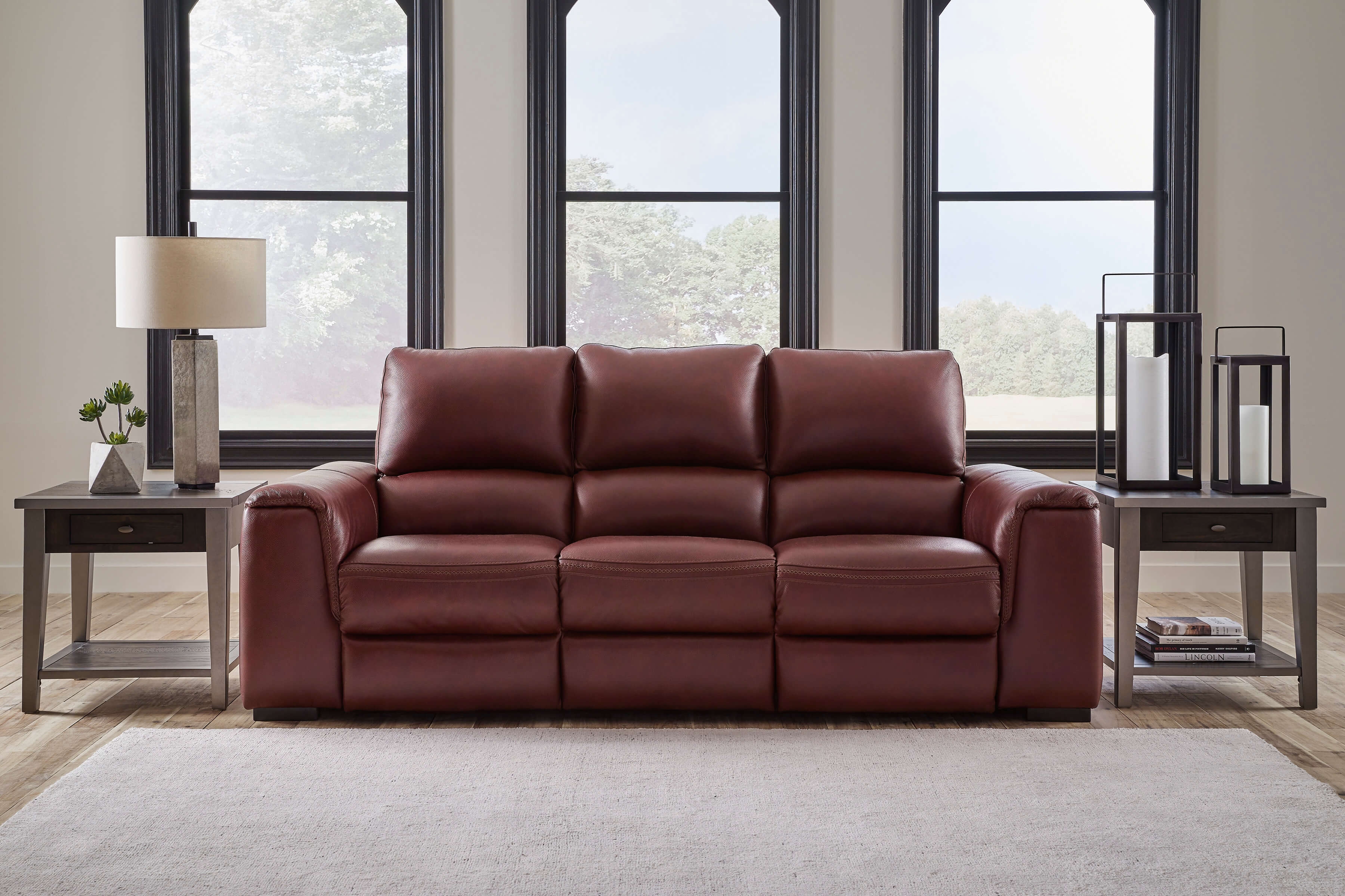 leather living room sets
