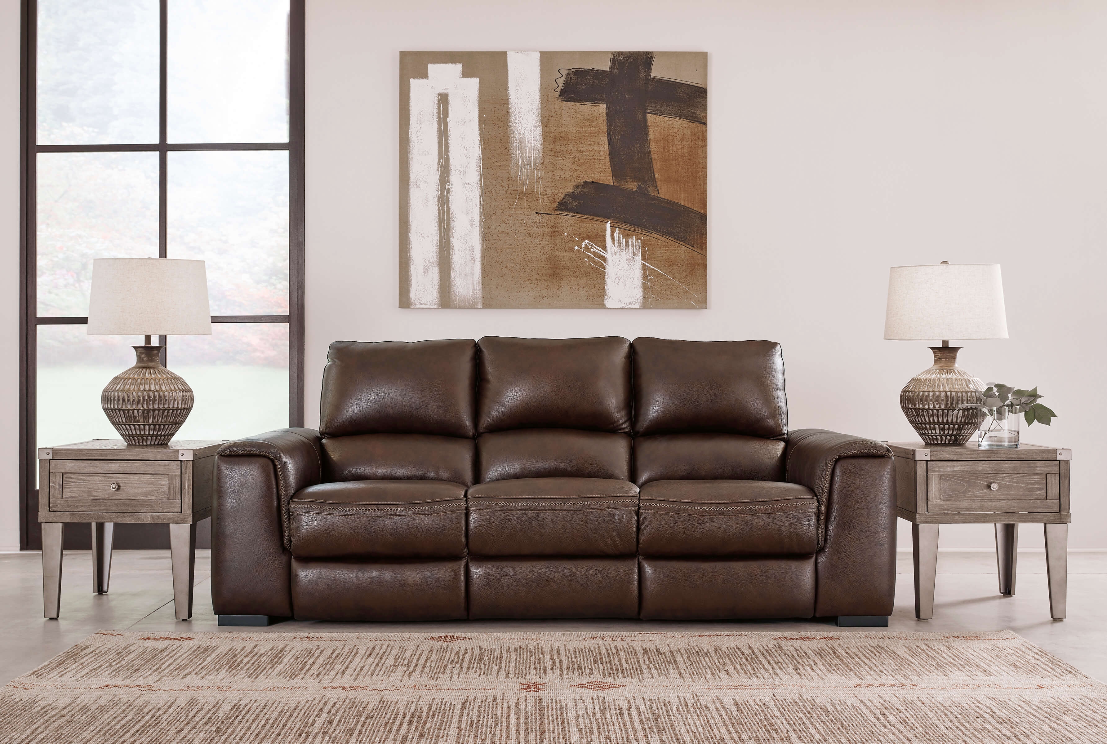 leather living room sets