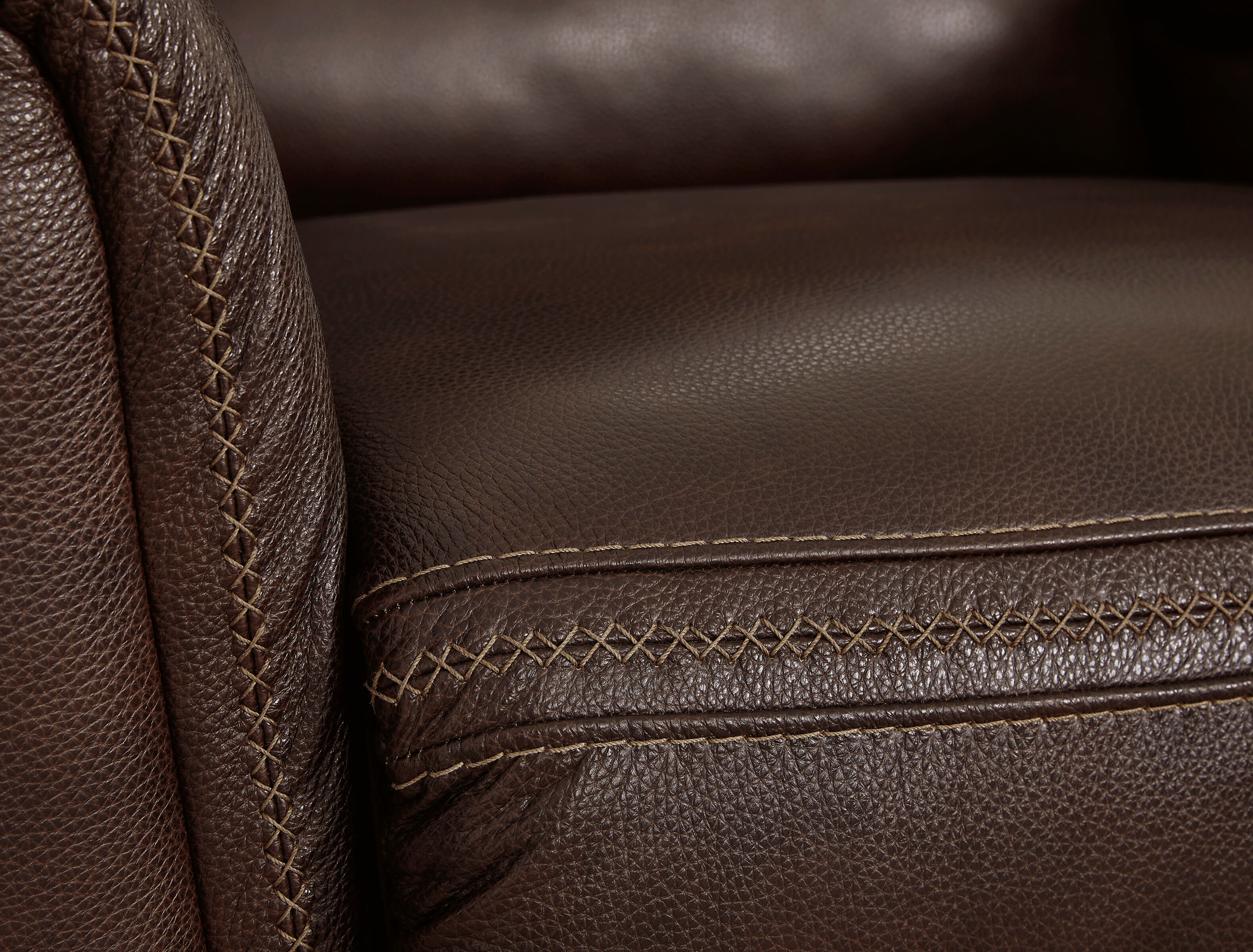 genuine leather settee
