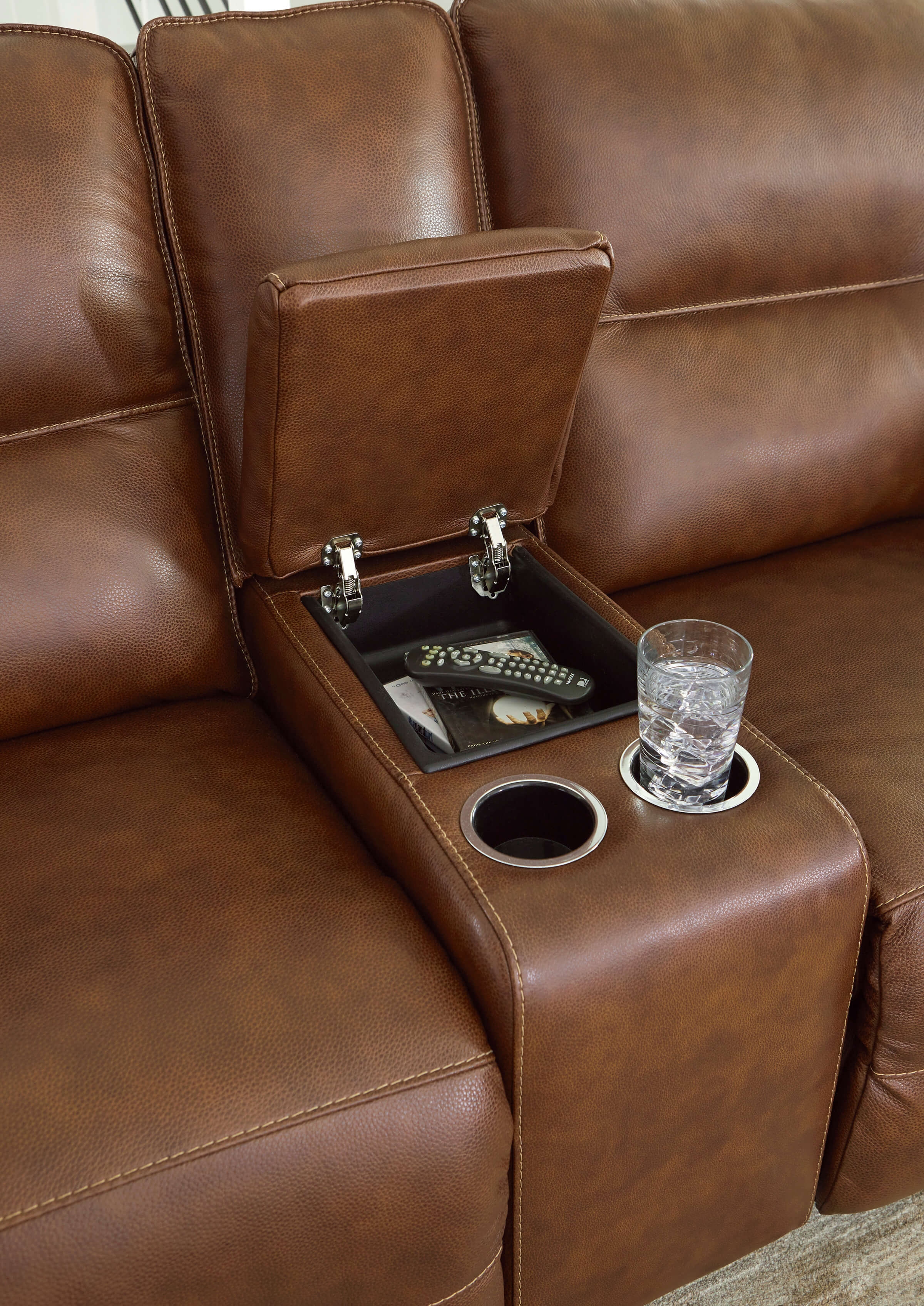 Ashley Francesca Power Recliner Loveseat console