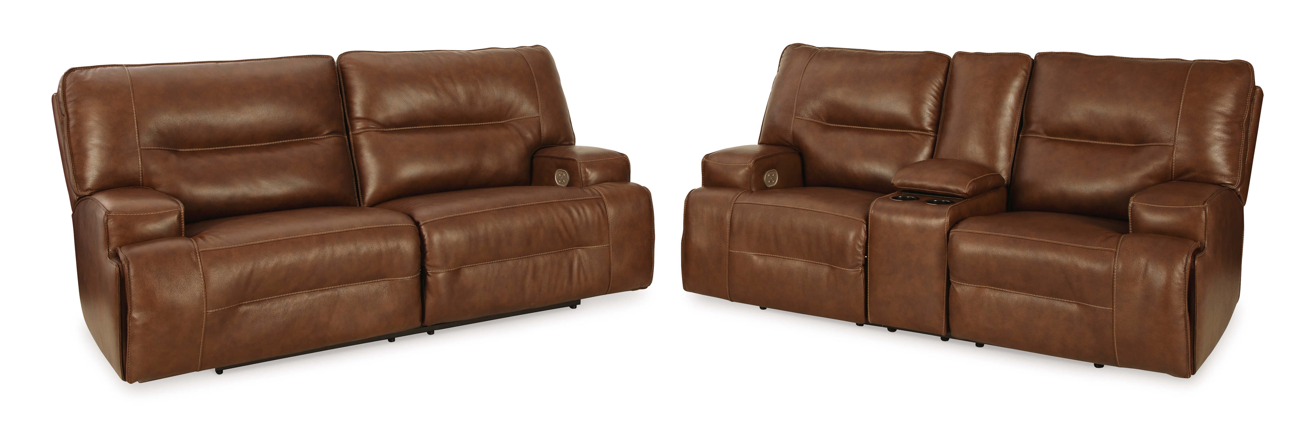 Francesca Leather Sofa And Loveseat