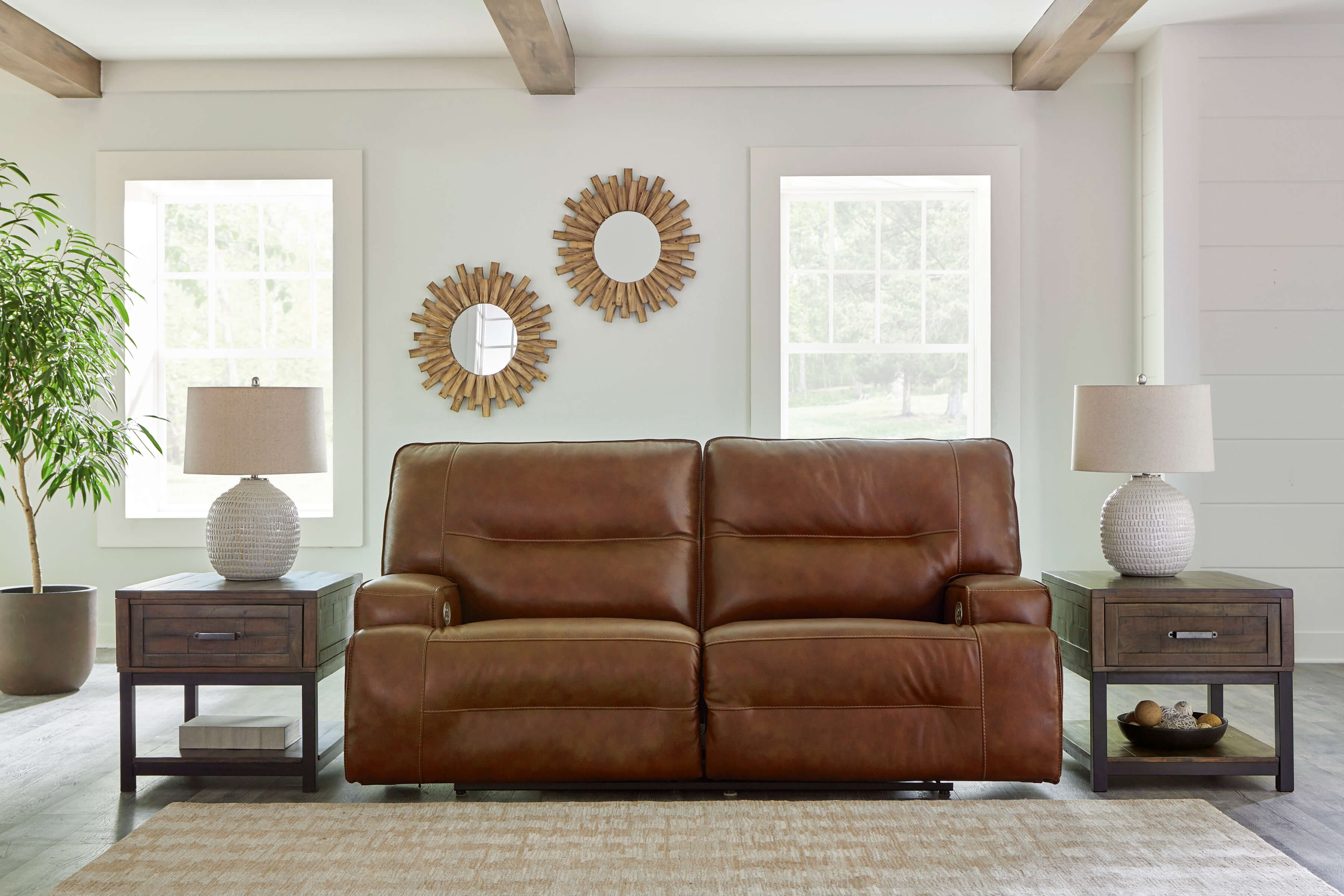 Ashley Francesca Leather Loveseat