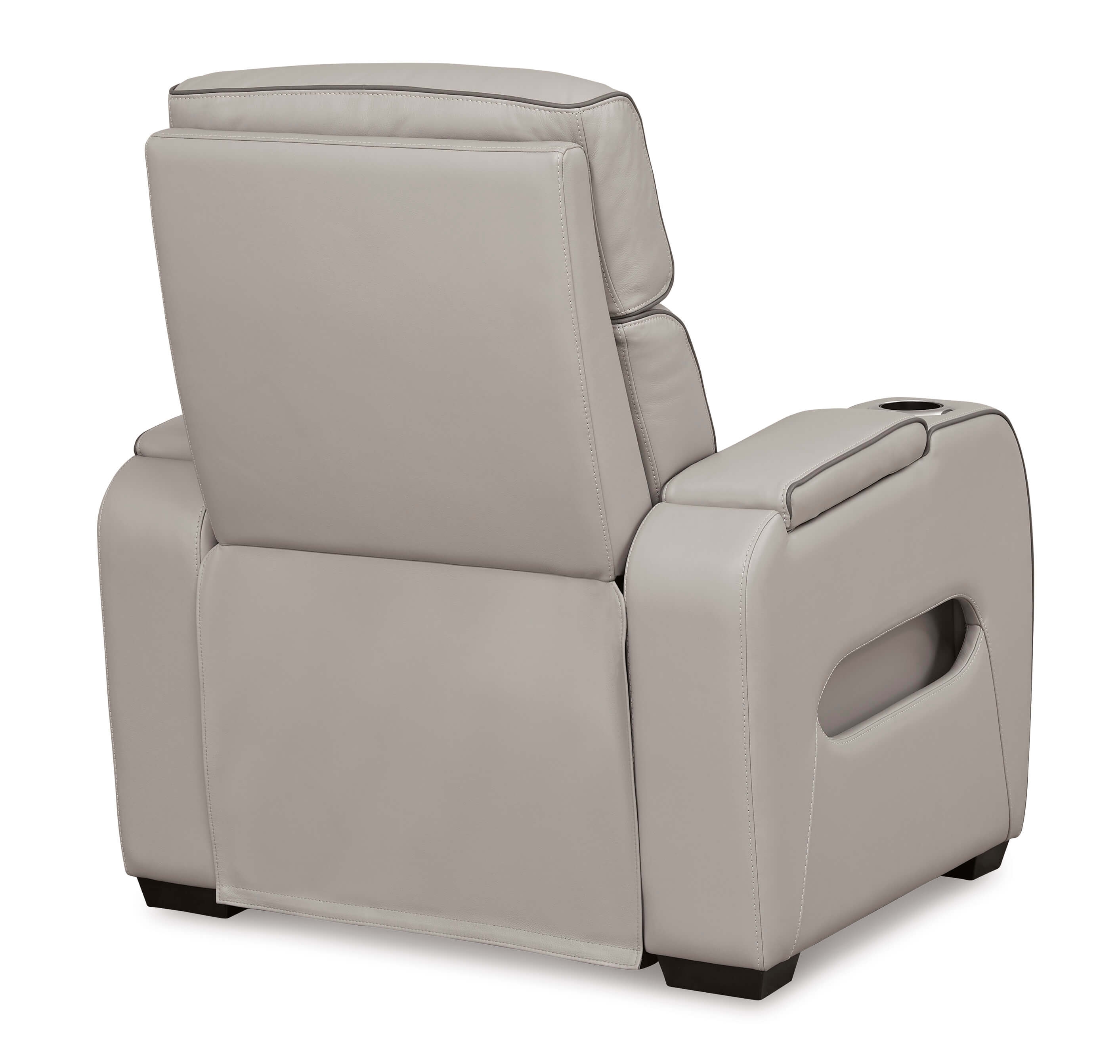 Boyington Leather Power Reclining Chair w/Ambient Blue LED Lighting