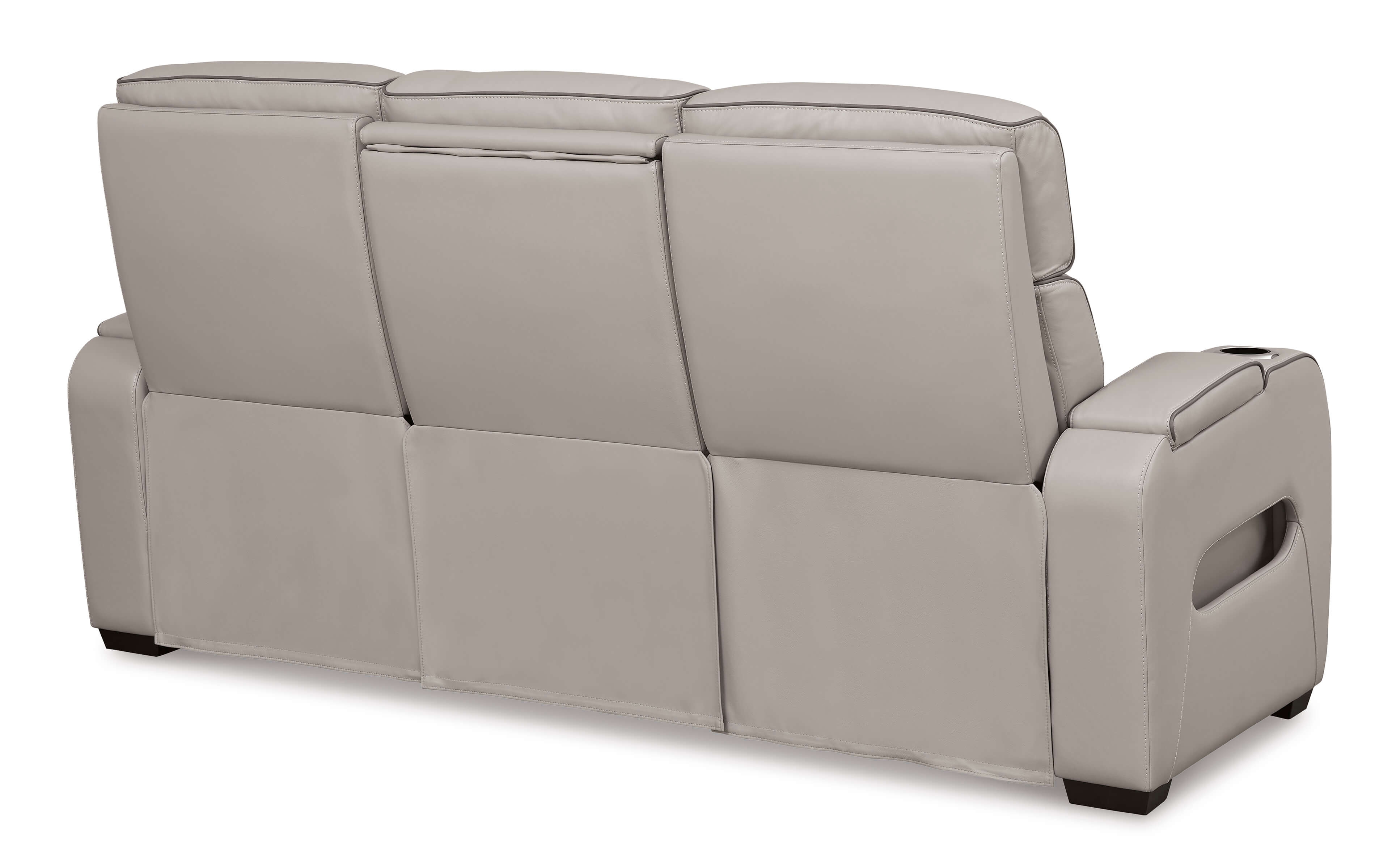 Boyington Leather Power Reclining Sofa w/Ambient Blue LED Lighting