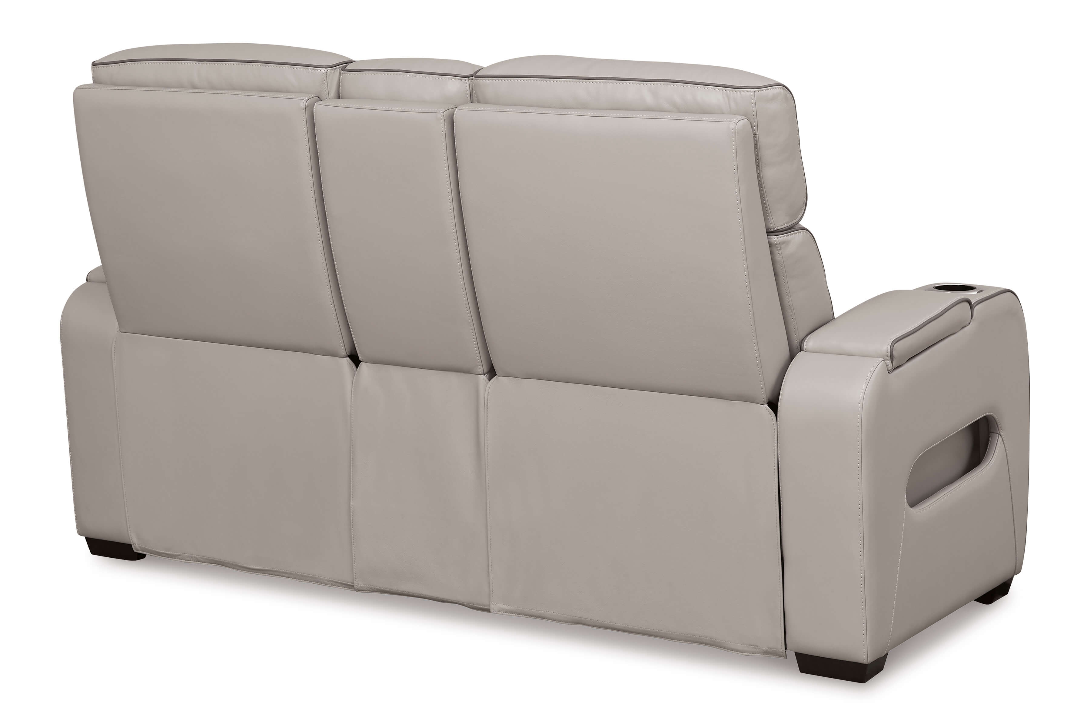 Boyington Leather Power Reclining Loveseat w/Ambient Blue LED Lighting
