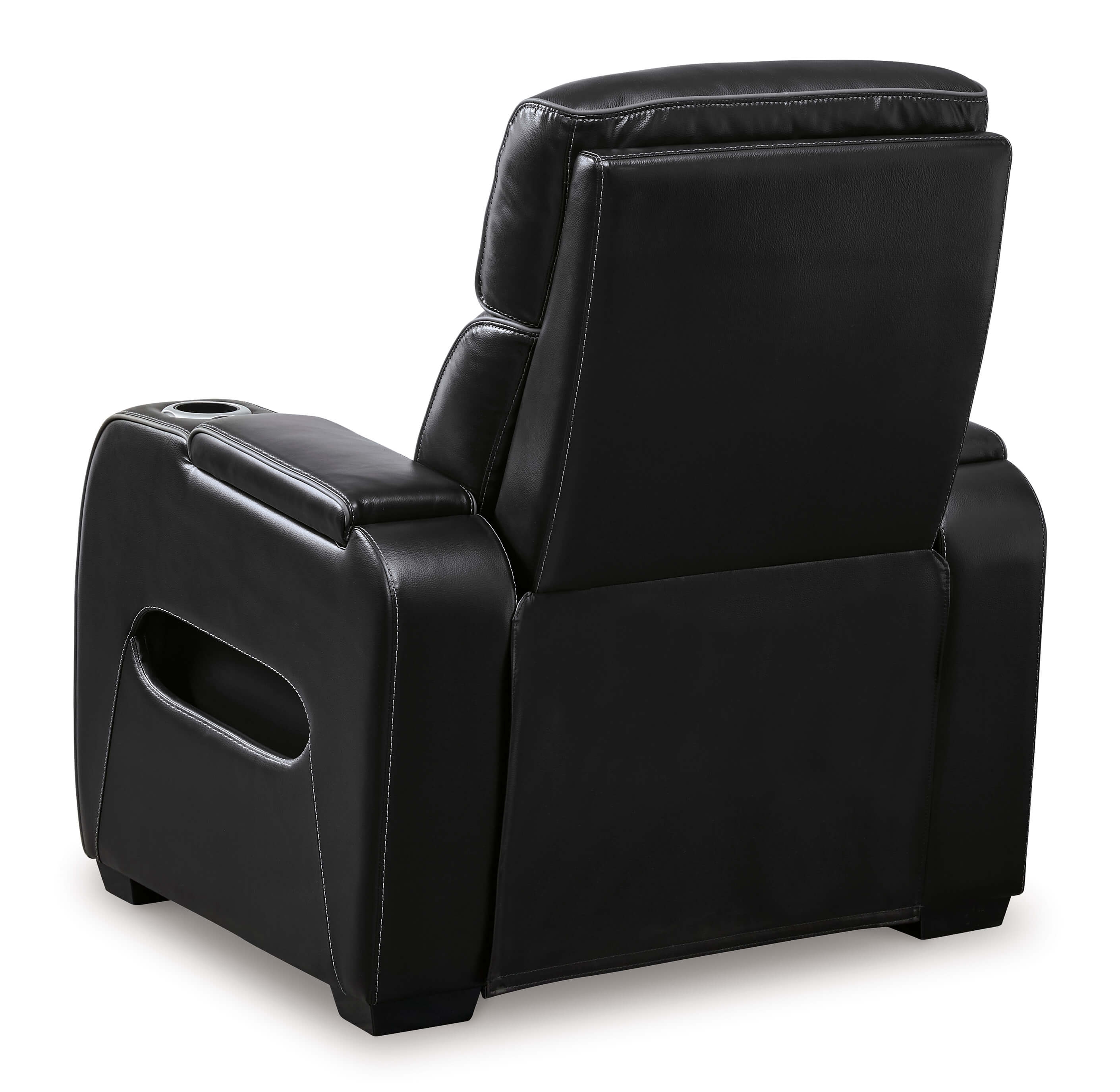 Boyington Leather Power Reclining Chair w/Ambient Blue LED Lighting