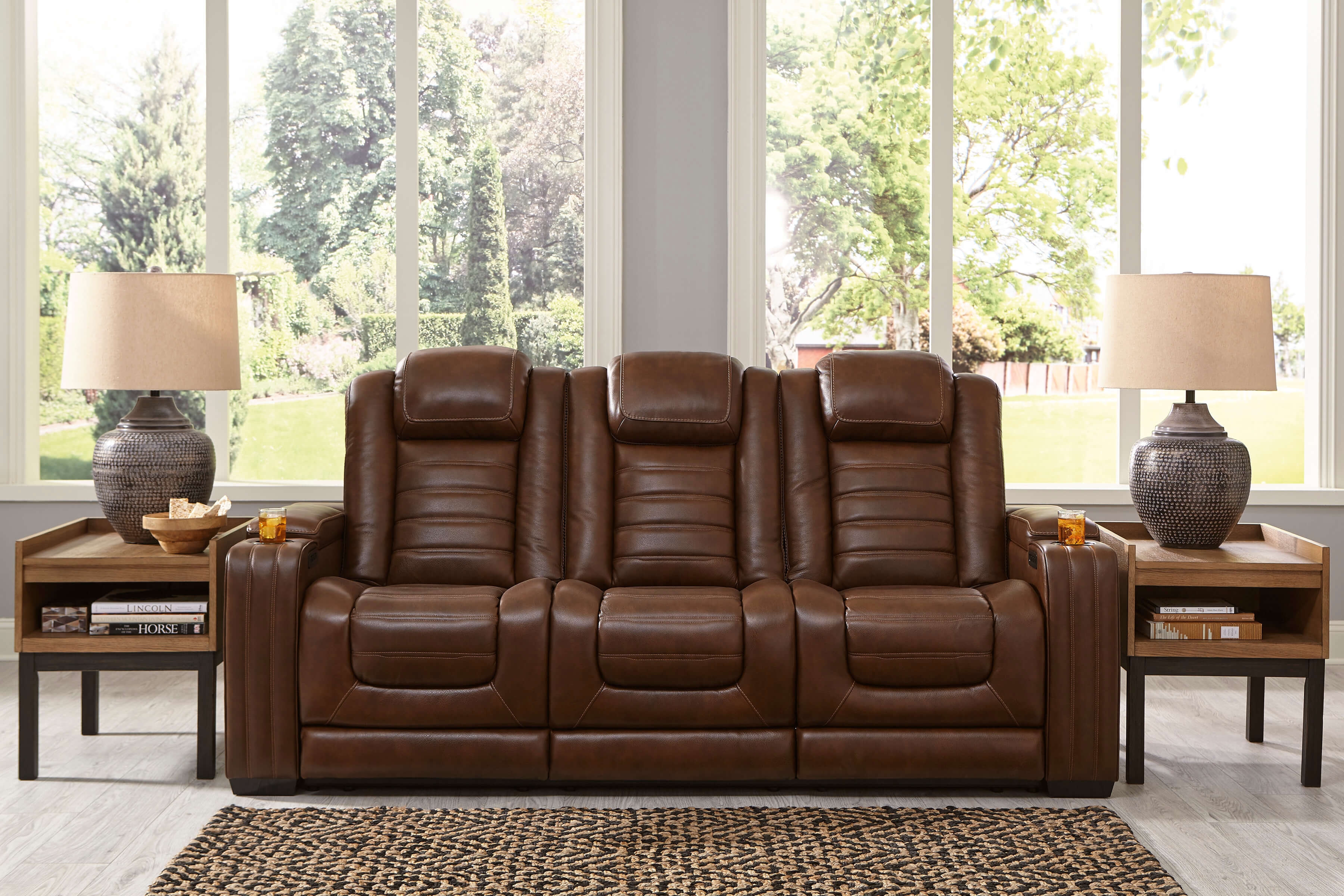 backtrack power reclining sofa by ashley