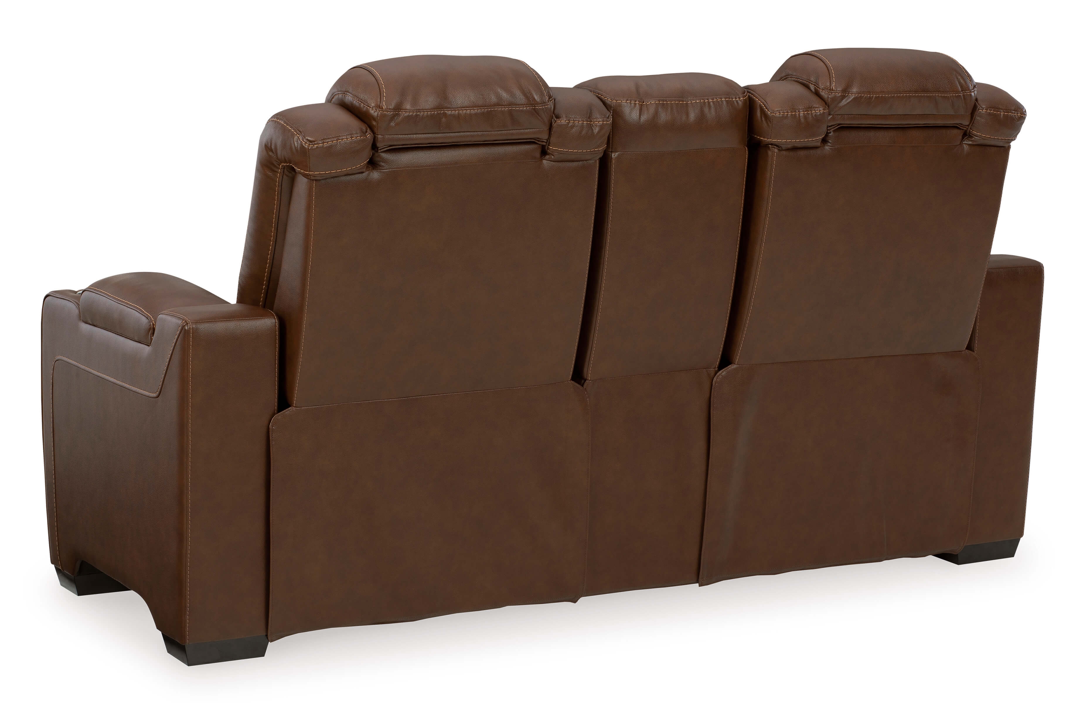 Backtrack Leather Power Reclining Loveseat w/Console