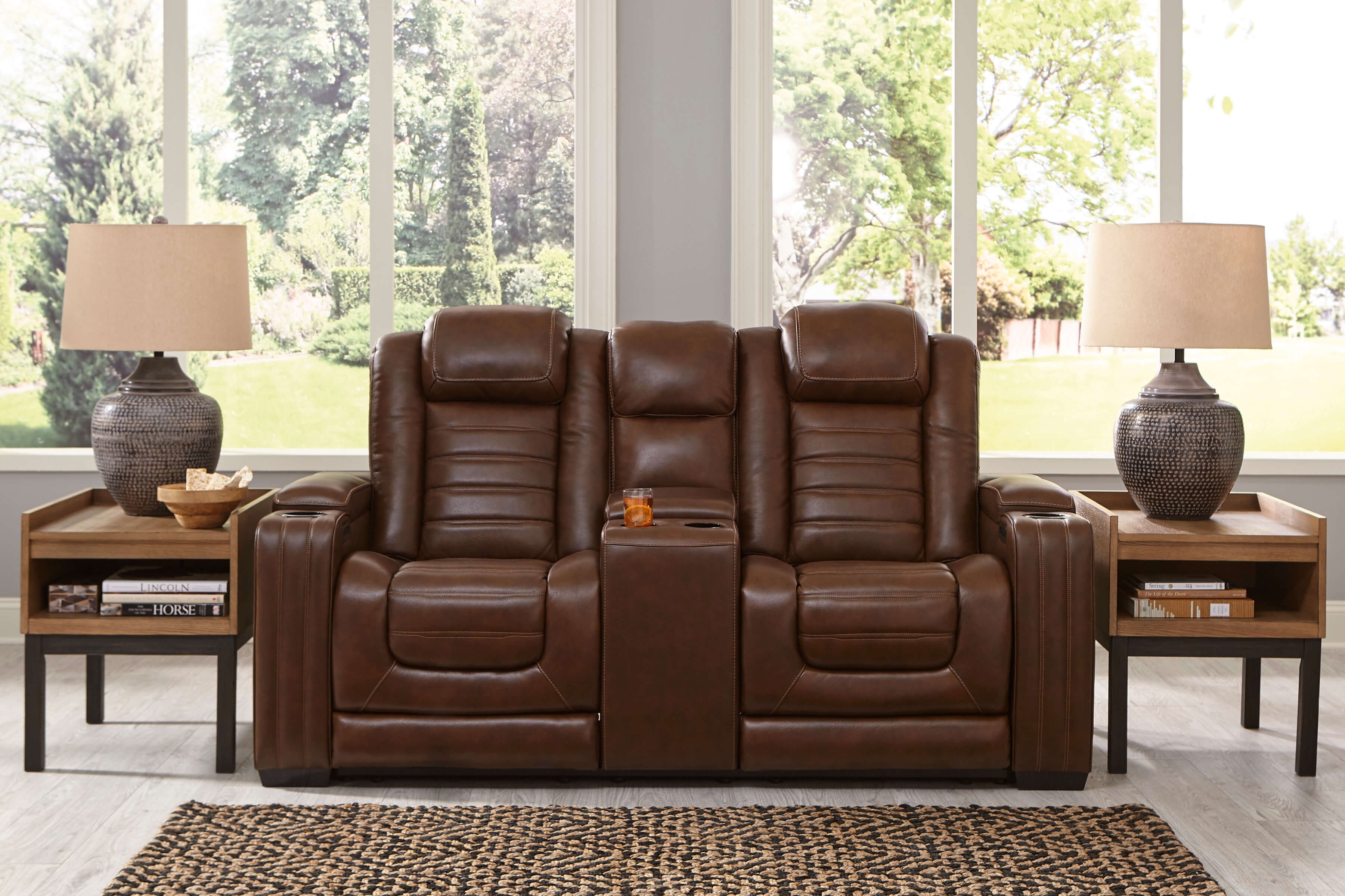Backtrack Leather loveseat