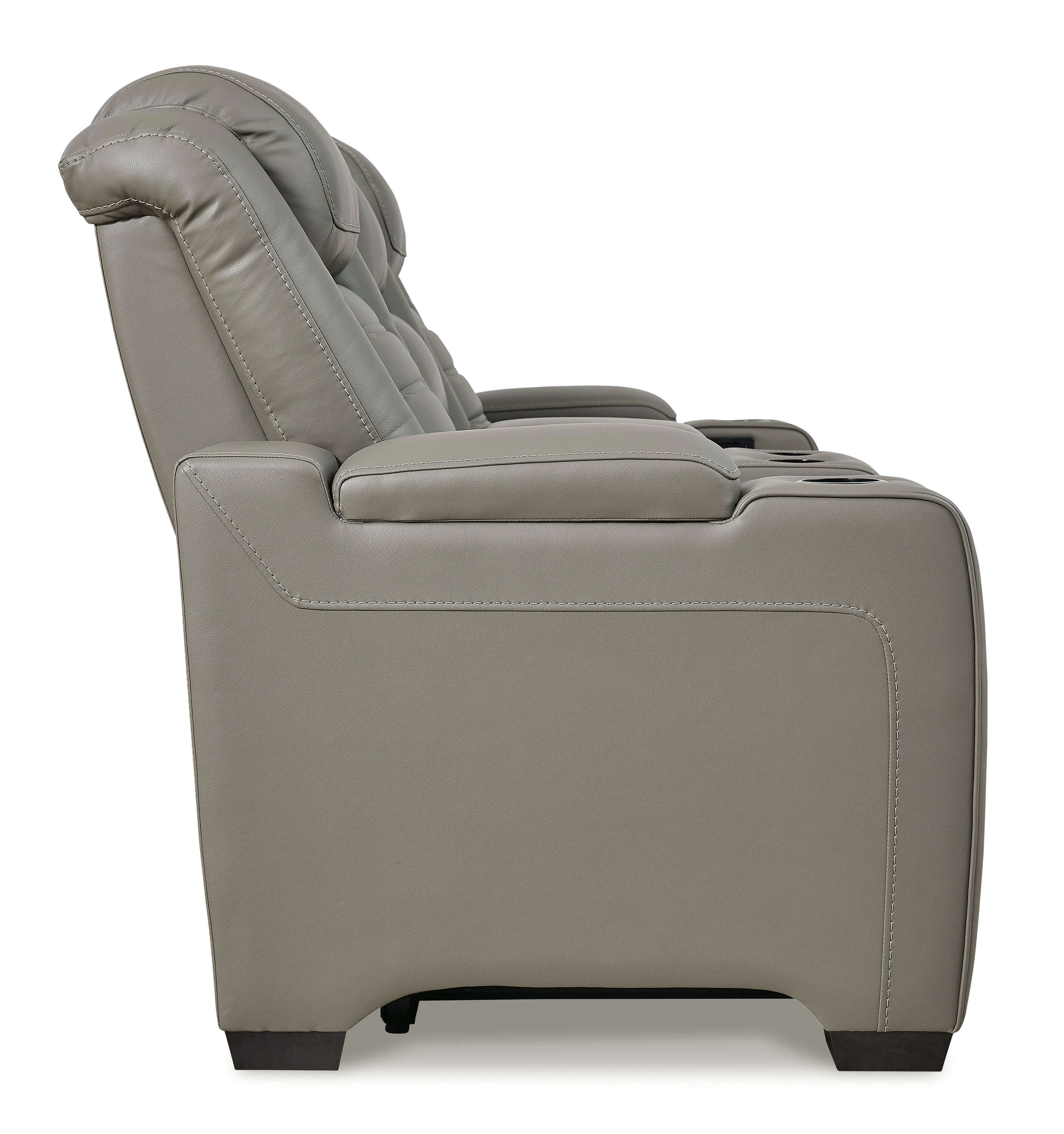 Backtrack Leather Power Reclining Loveseat w/Console