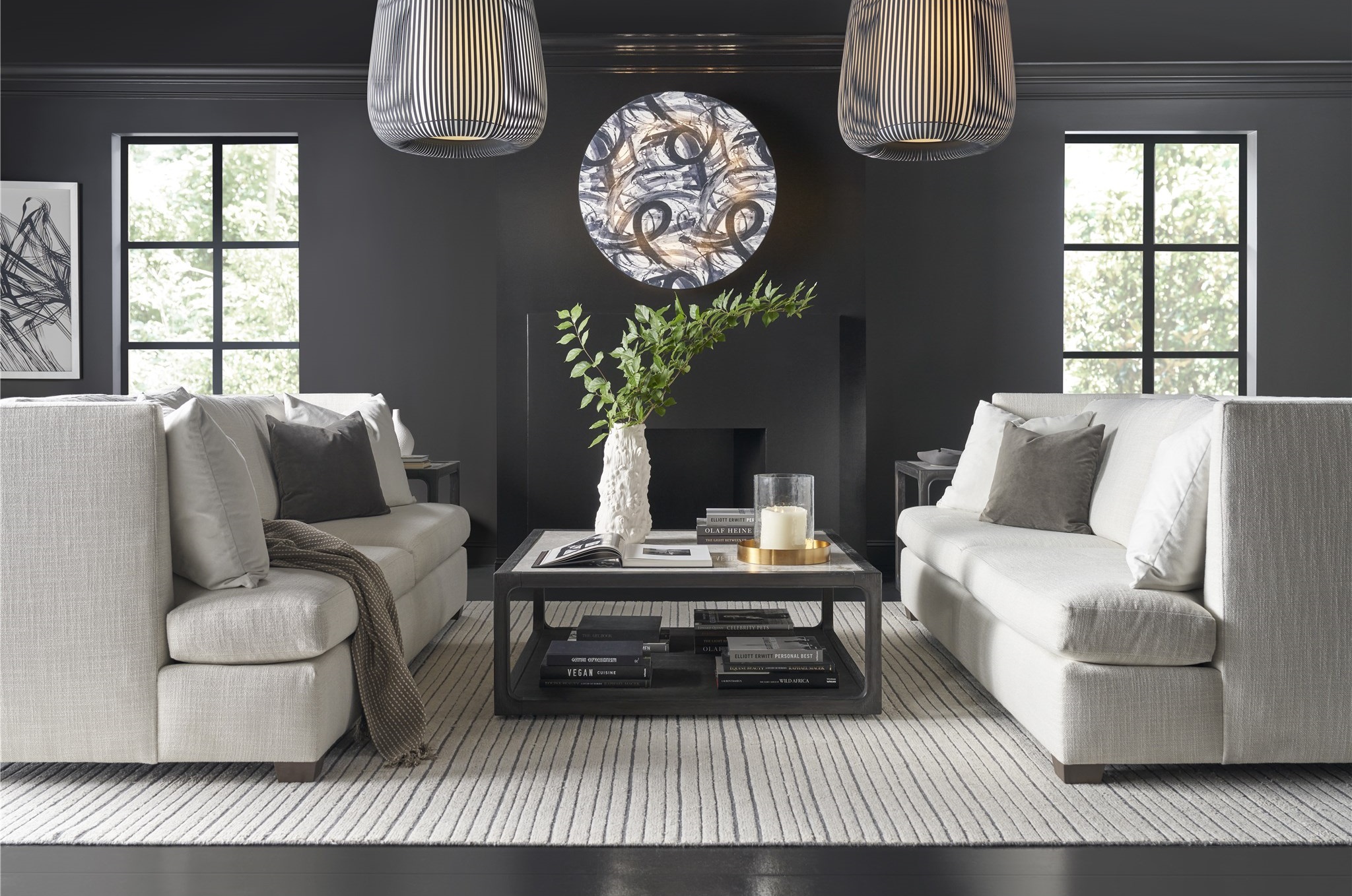 Halen Stone/Wood Sqaure Coffee Table