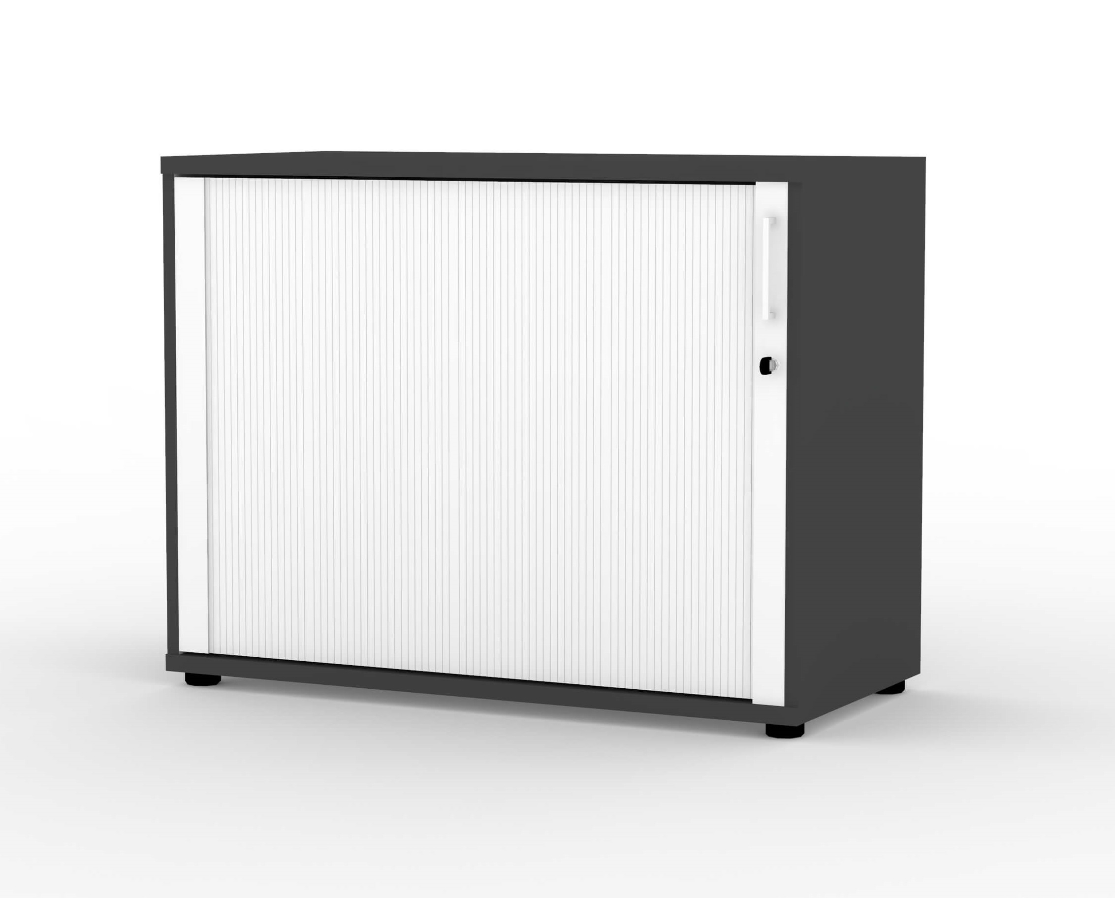 Uni Plus H29.7" Office Cabinet w/Tambour Lockable Door