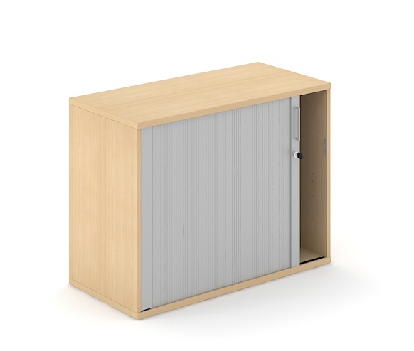 Uni Plus H29.7" Office Cabinet w/Tambour Lockable Door
