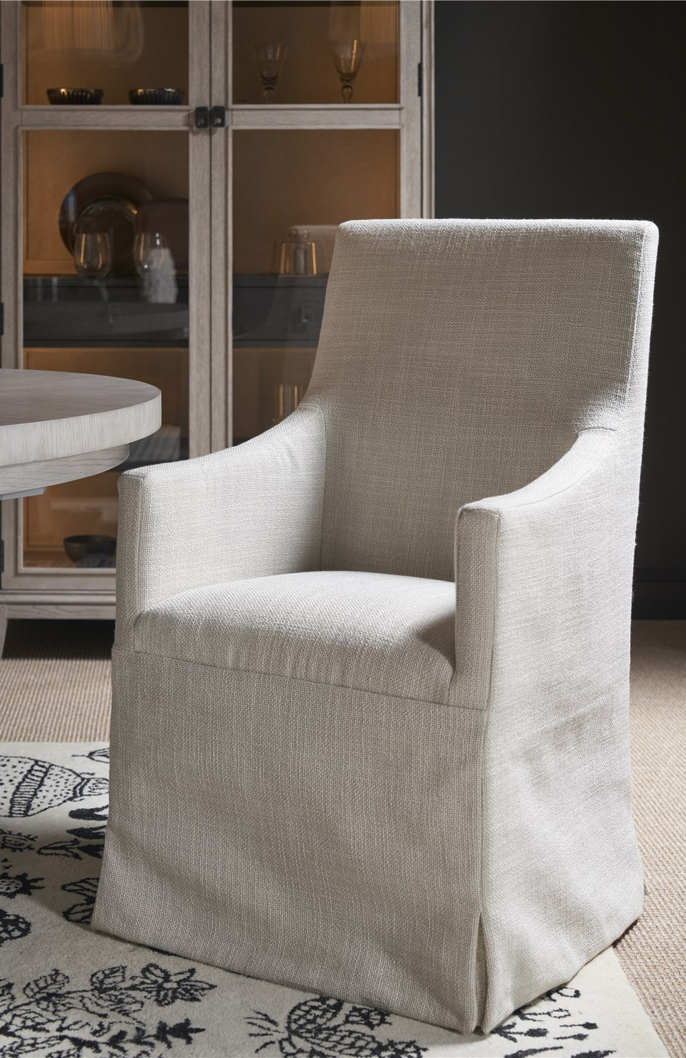 Manning Fabric Slip Covered Chair