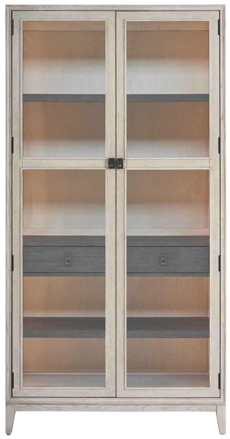 Canseco Wood/Glass Display Cabinet w/2 Doors