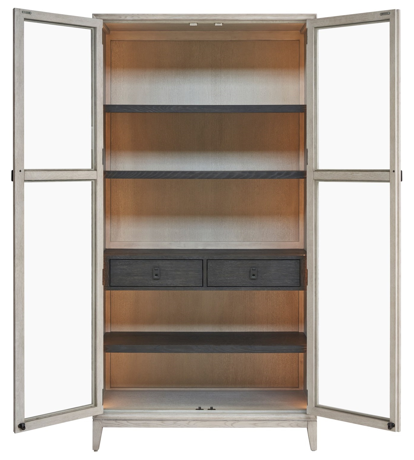 Canseco Wood/Glass Display Cabinet w/2 Doors