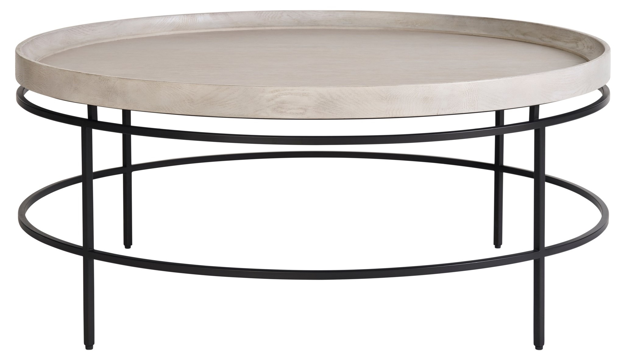 Coalesce Wood/Metal Round Coffee Table