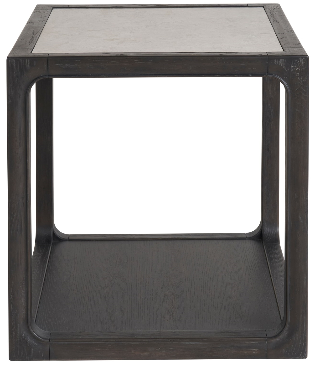Halen Stone/Wood Square End Table