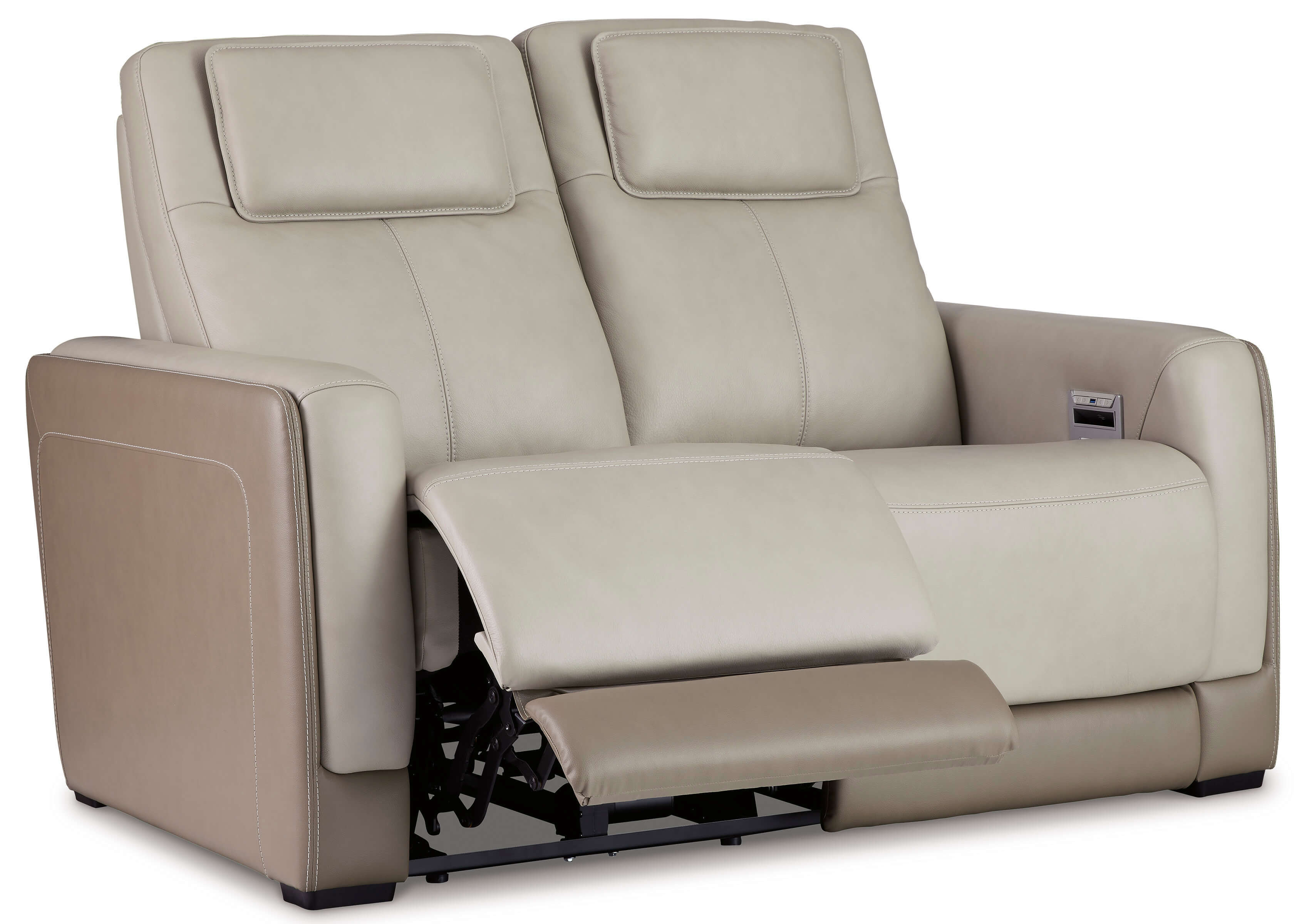 Battleville Leather Power Reclining Loveseat