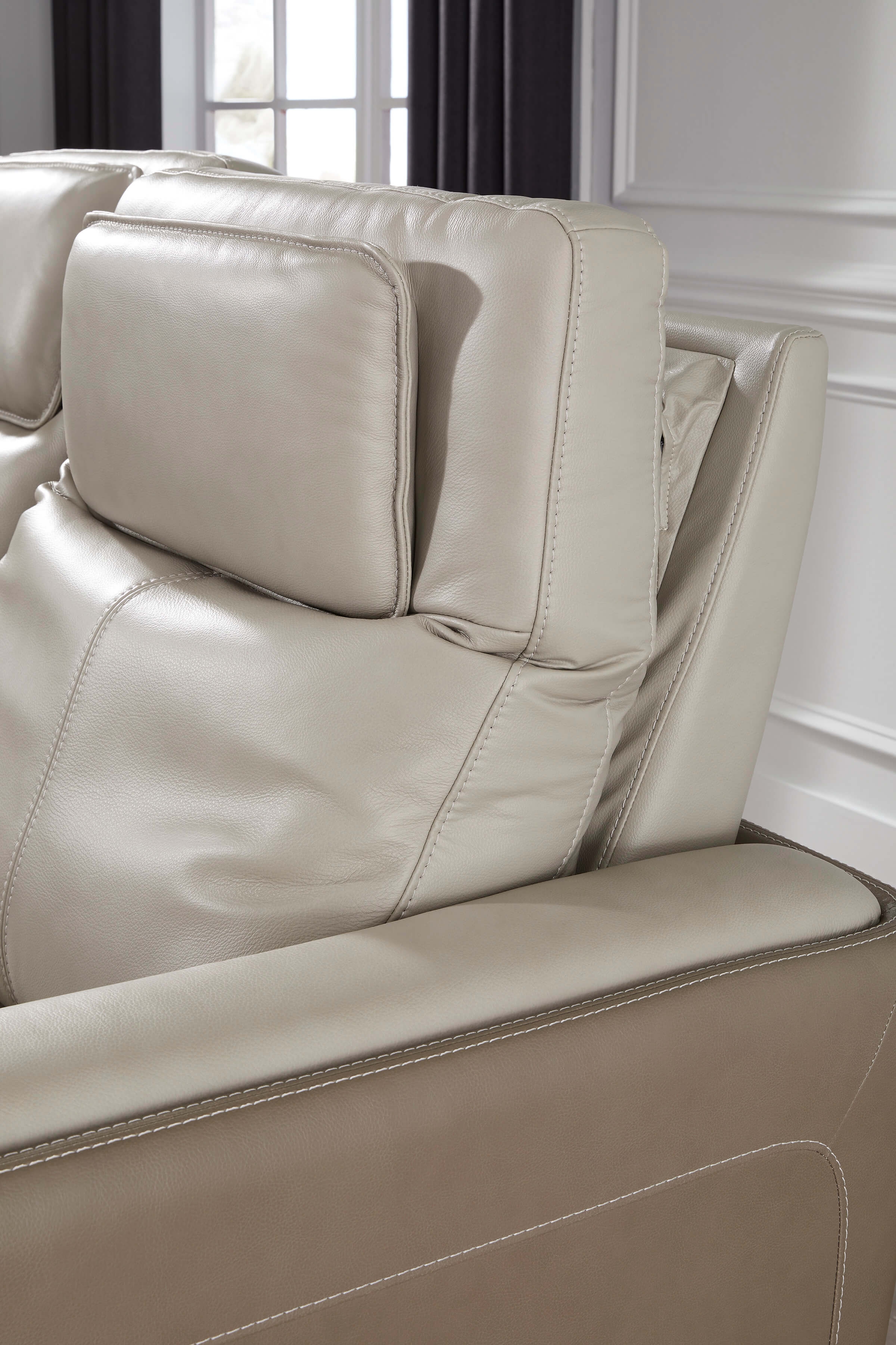 Ashley Battleville Leather Loveseat Back Cushions