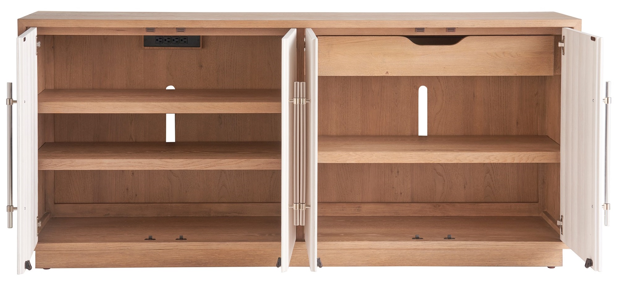 Camden Wood TV Entertainment Credenza Stand w/4 Doors
