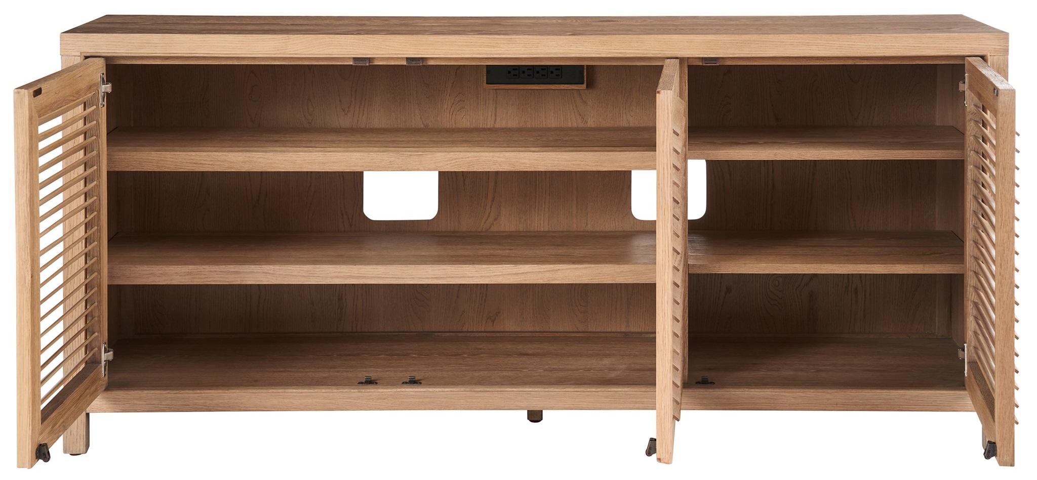 Weekender Wood TV Entertainment Credenza Stand w/3 Doors
