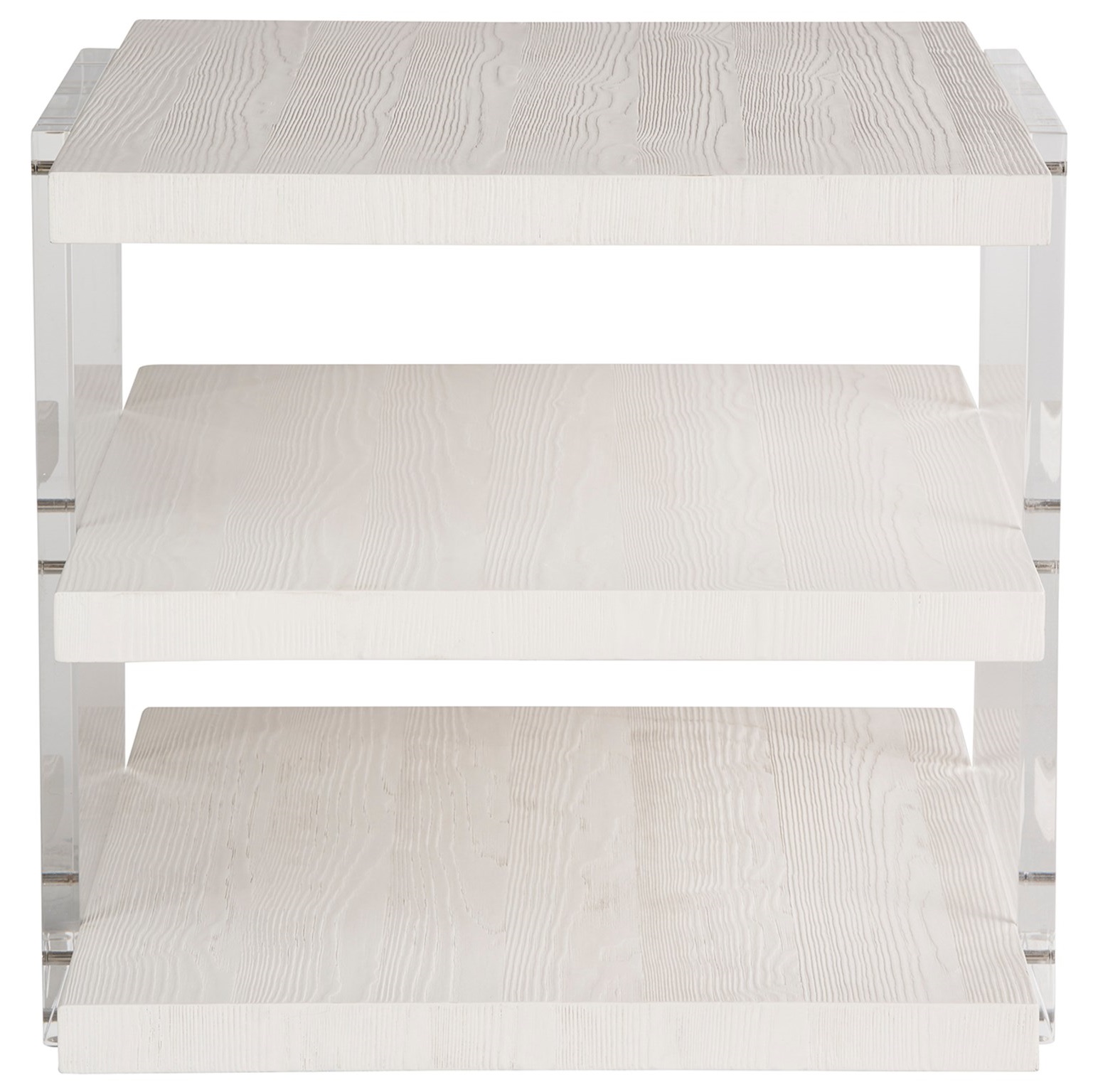 St. Kitts Wood/Acrylic Square End Table